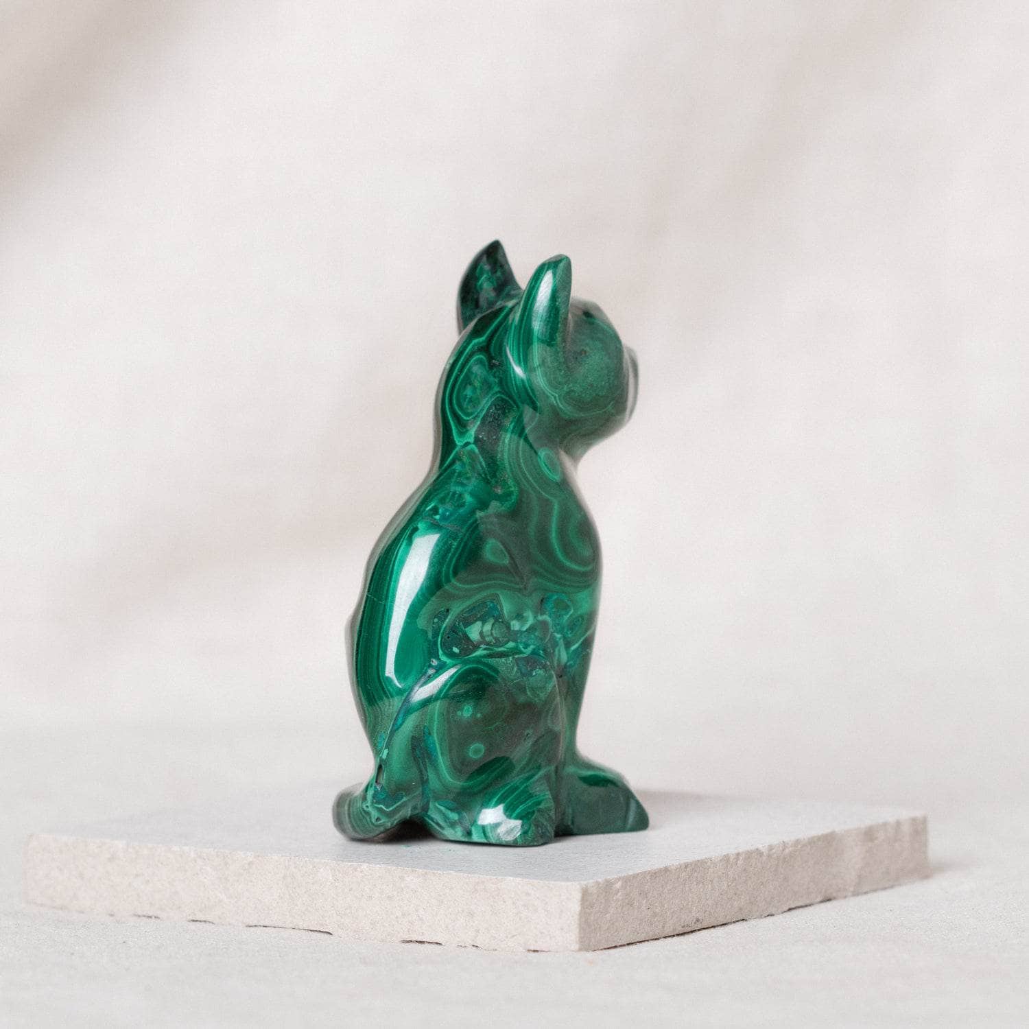 Genuine Malachite Cats - Hand Carved - 1 of a Kind、mySite、hinf8tx79