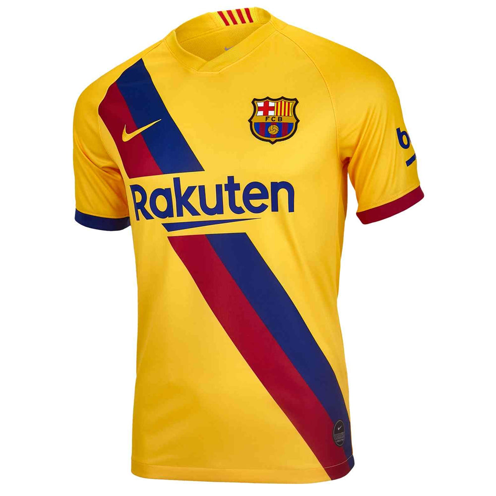Nike Kids FC Barcelona 19/20 Messi Away Jersey Varsity Maize、mySite、noshort