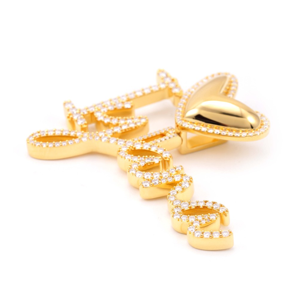 Iyana Custom Cursive Letters Pendant 14K Gold、mySite、hinf8tx79