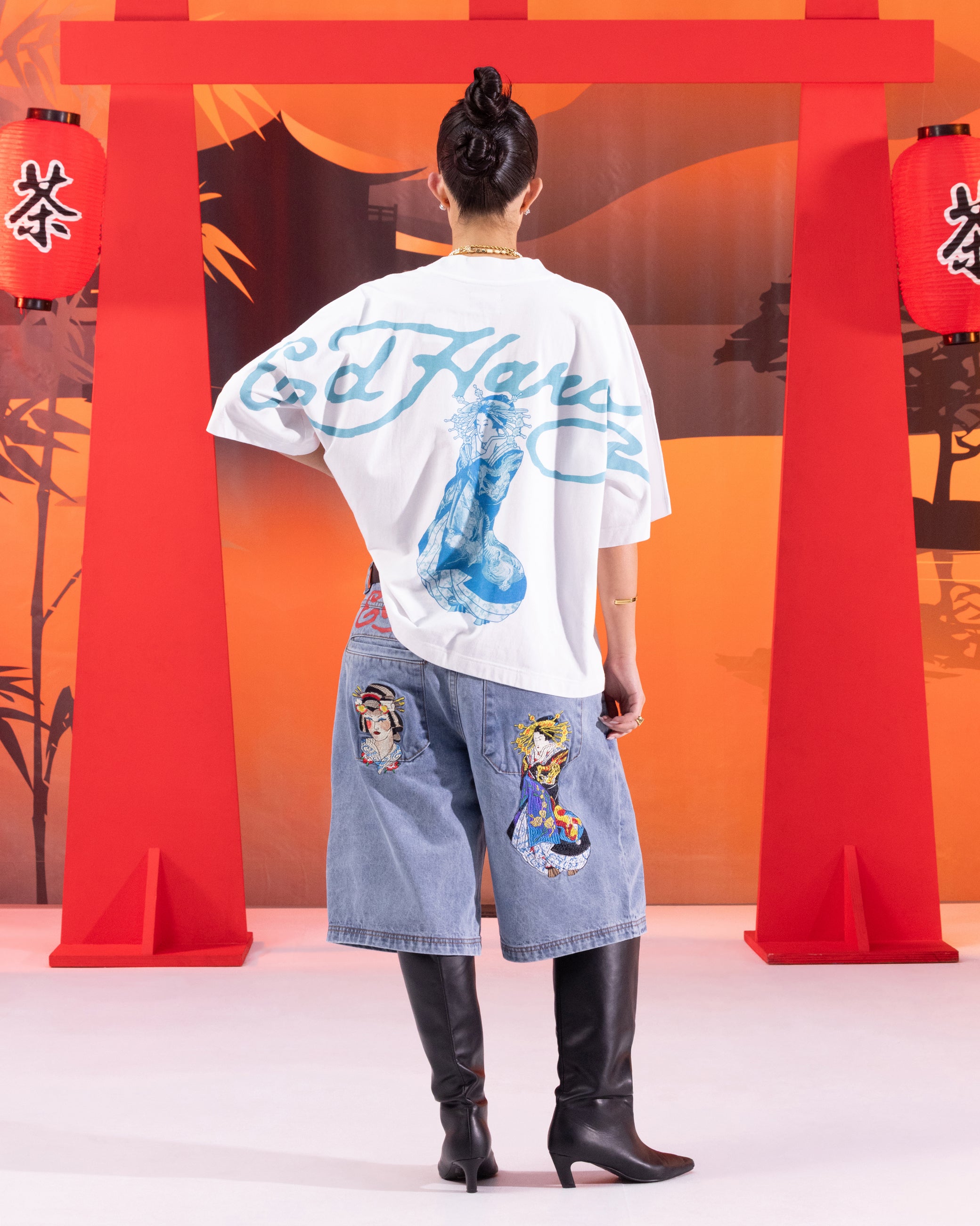 Ed Hardy Geisha T-Shirt Off White、mySite、zt4zffjzw