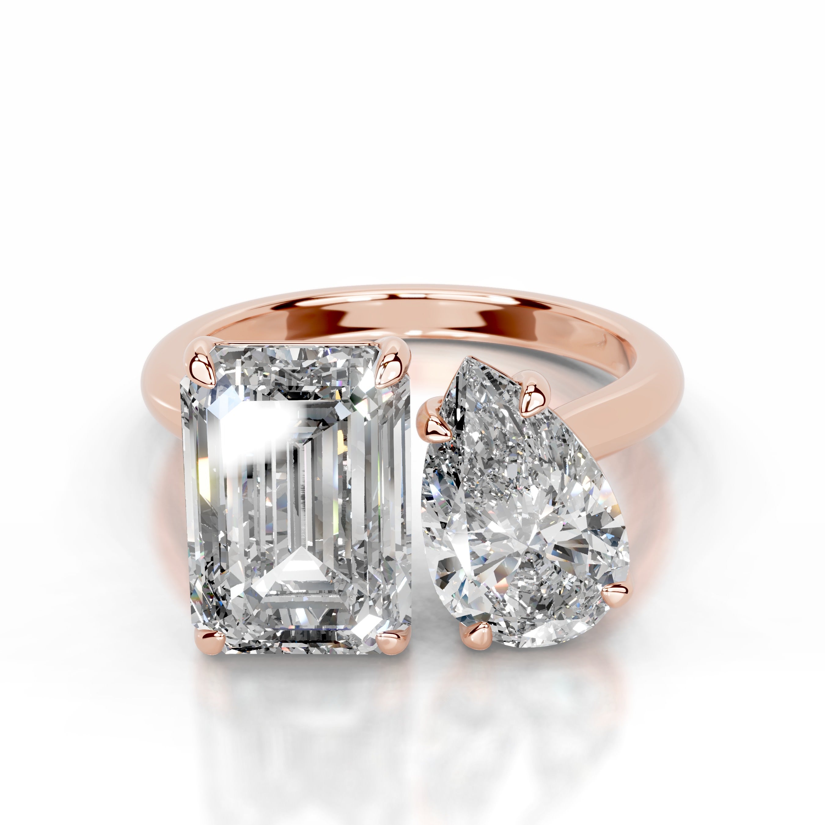 Joelle Lab Grown Diamond Ring - 14K Rose Gold、mySite、hinf8tx79