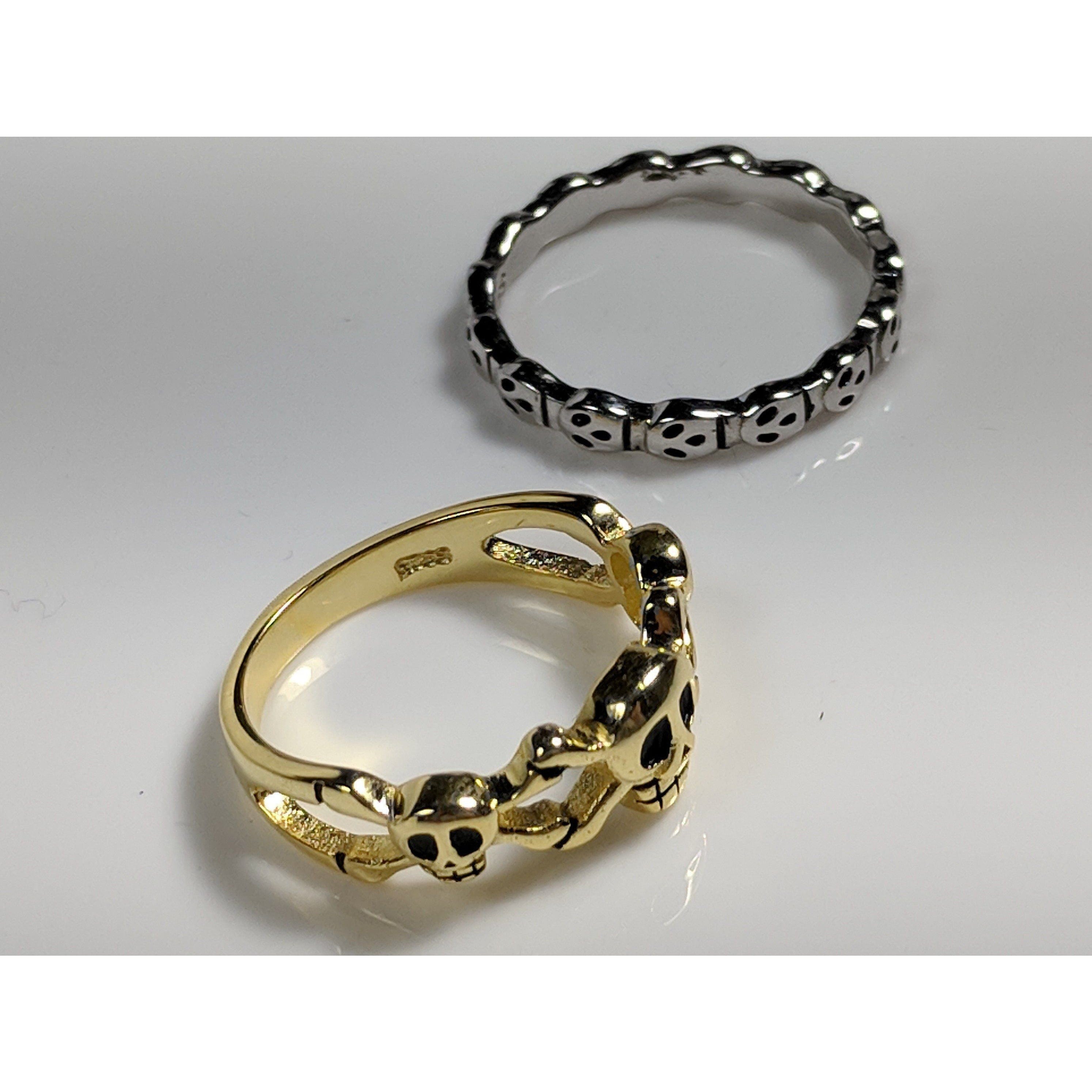 Ghosts or Skull & Crossbones Sterling Silver Rings, so cute!、mySite、g9winljtr