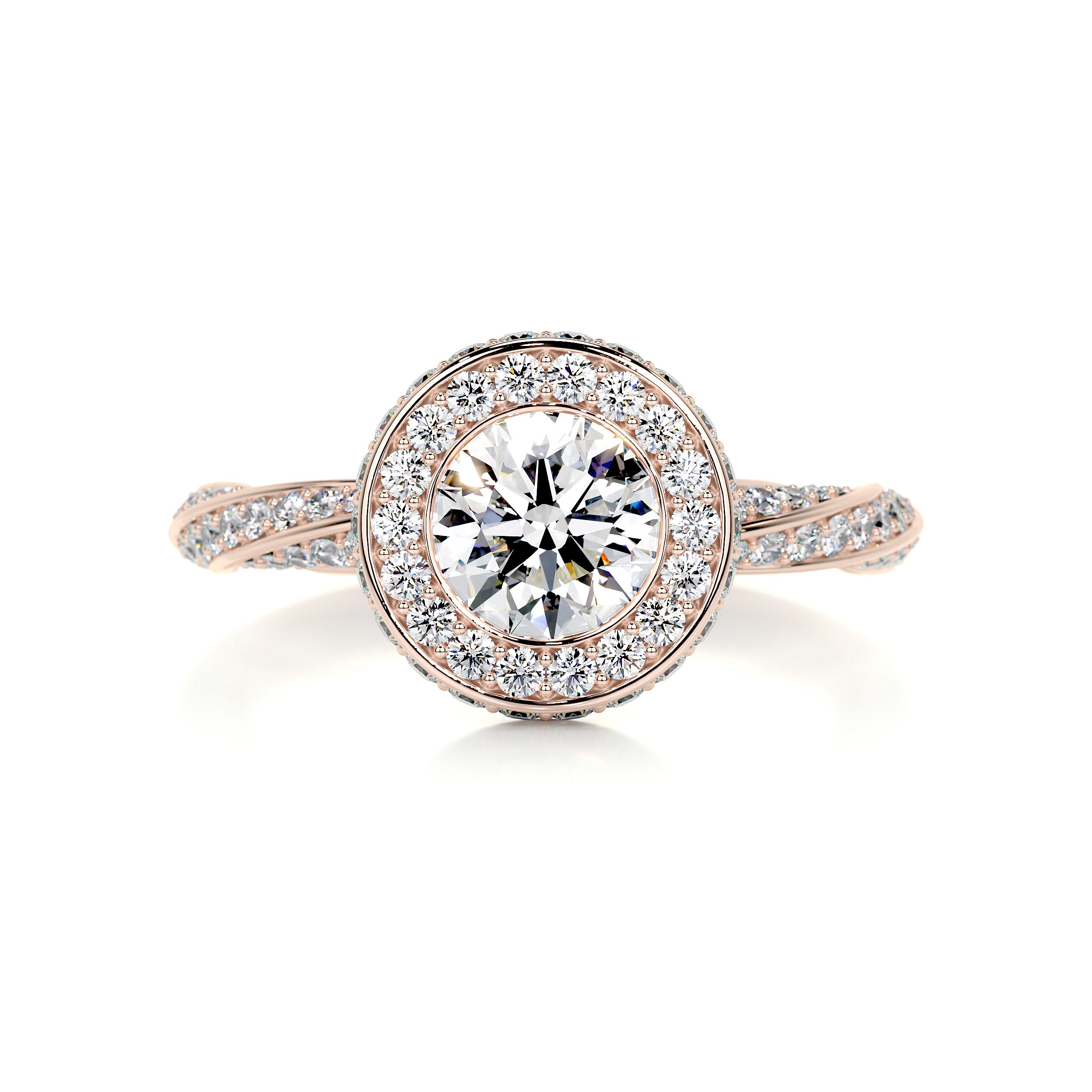 Sarina Diamond Engagement Ring -14K Rose Gold、mySite、hinf8tx79