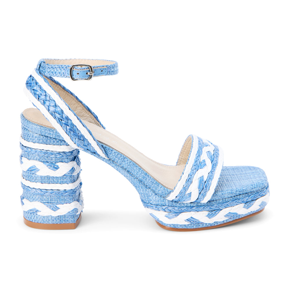 Lyla Ankle Strap Block Heel Platform Sandals、mySite、gtrtttuynbv