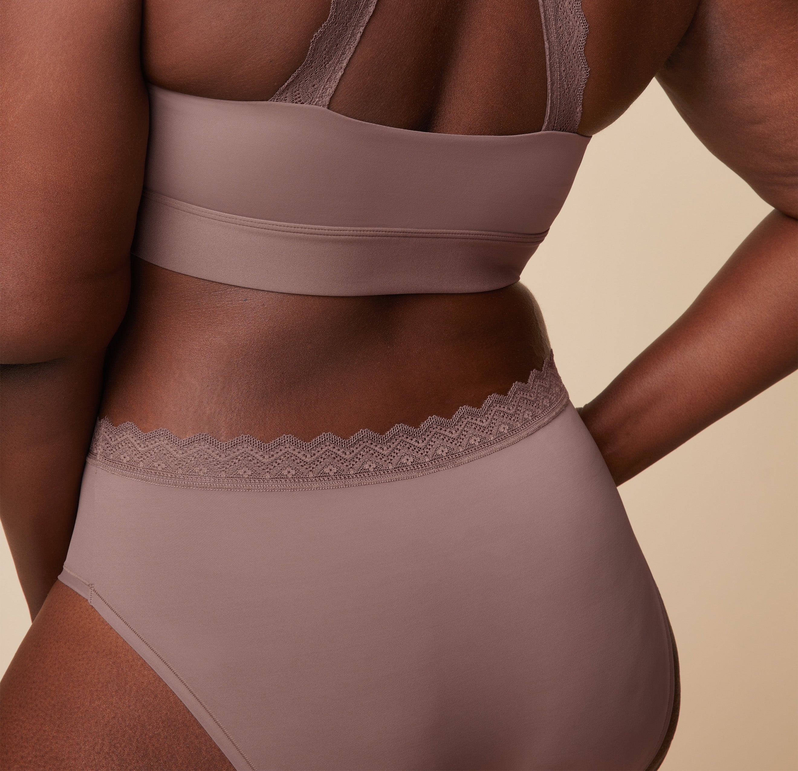 Bliss Lace Highwaist Brief - Mauve、mySite、bengalsvssteelers