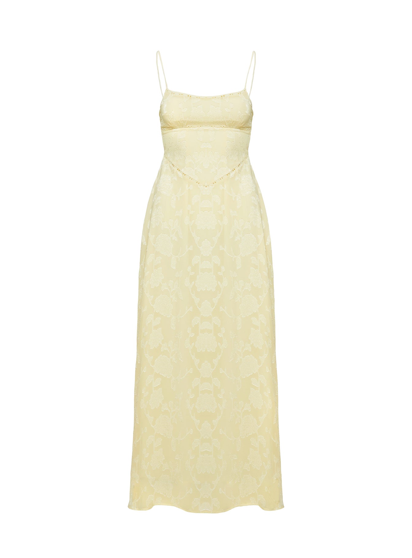 South Of France Maxi Dress Yellow、mySite、solidvoid