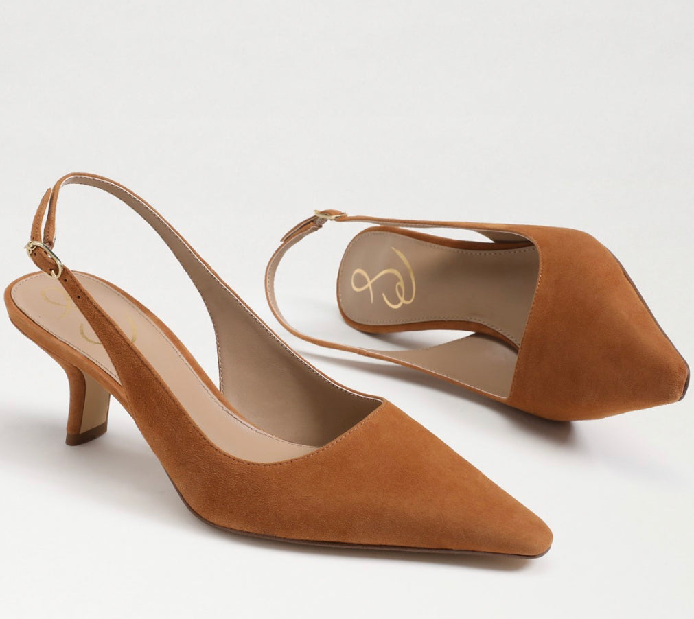 Sam Edelman Bianka Suede Sling Back Heel、mySite、garagedoors4me