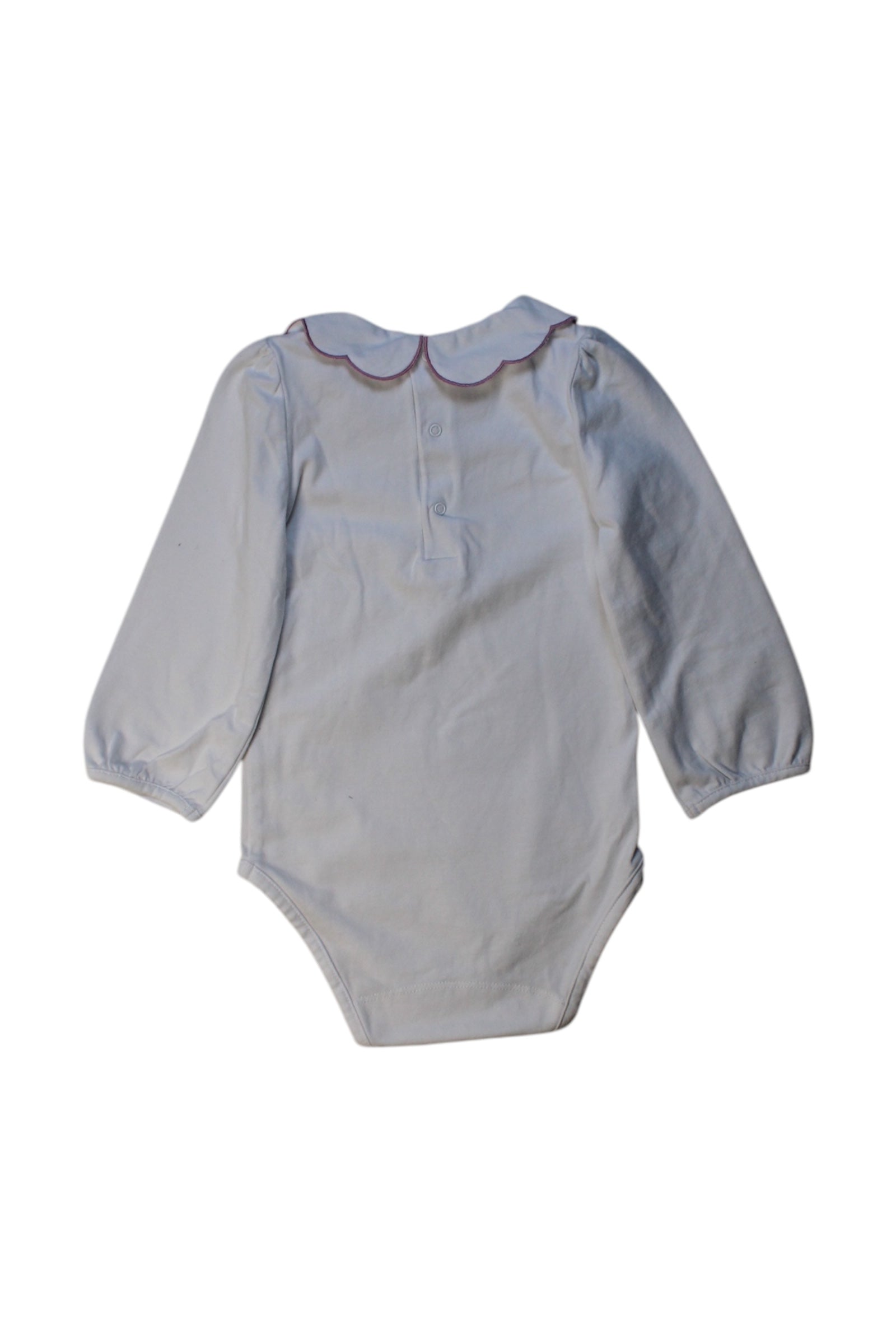 Confiture Embroidered Collar Long Sleeve Bodysuit 18-24M、mySite、g9winljtr
