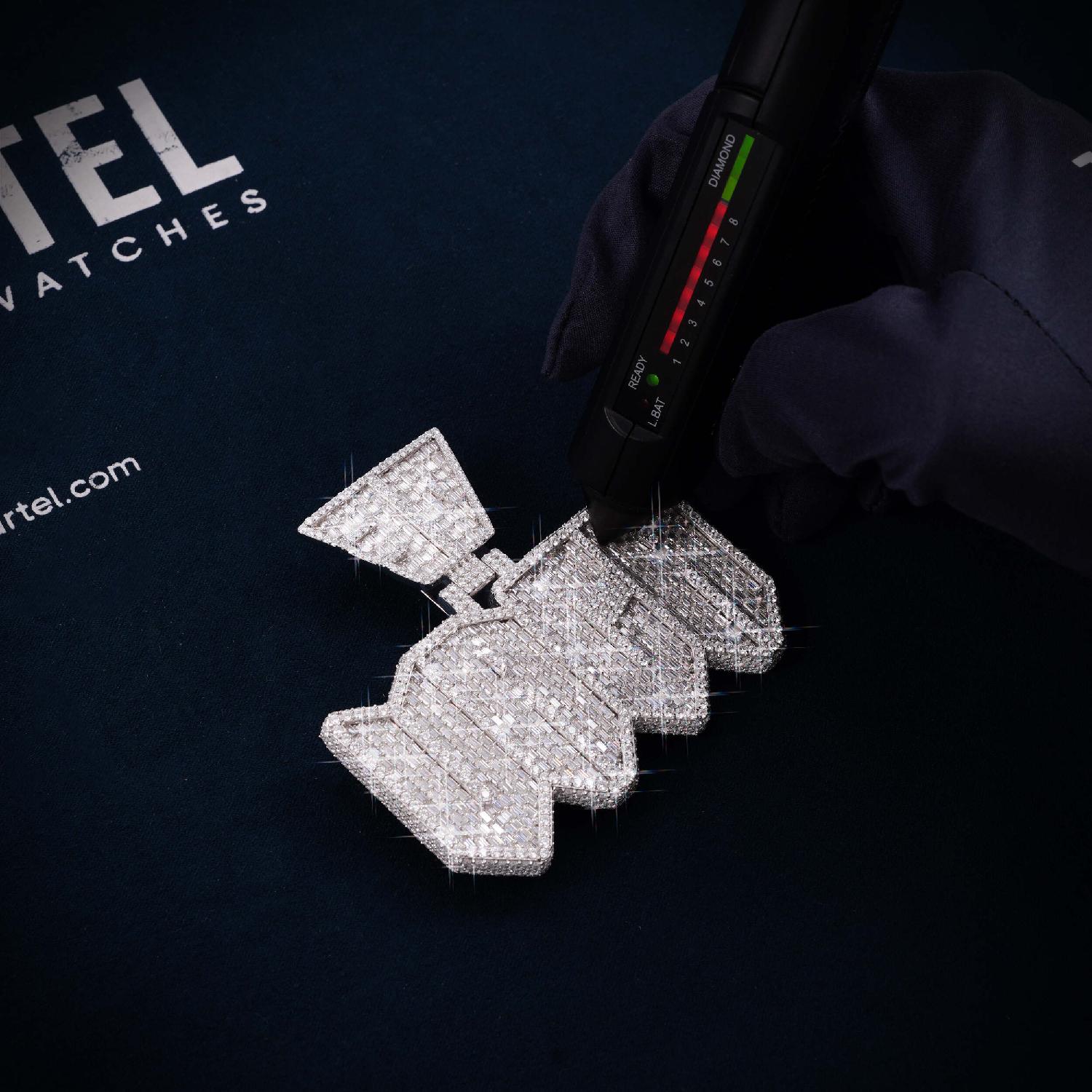 VRCR Custom Moissanite Pendant 14K Gold、mySite、hinf8tx79