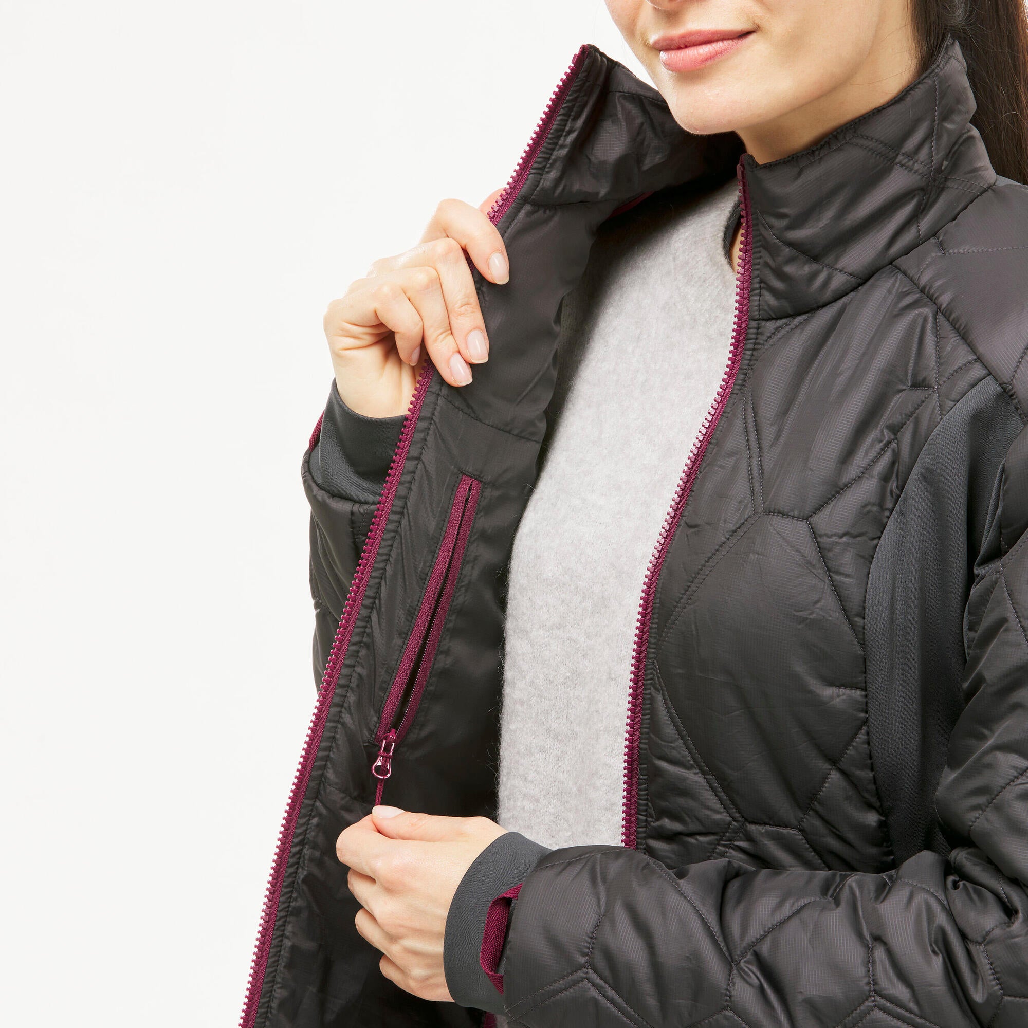 Forclaz Women's Travel Backpacking Waterproof 3-in-1 Jacket Travel 500 17.6掳F、mySite、neckold