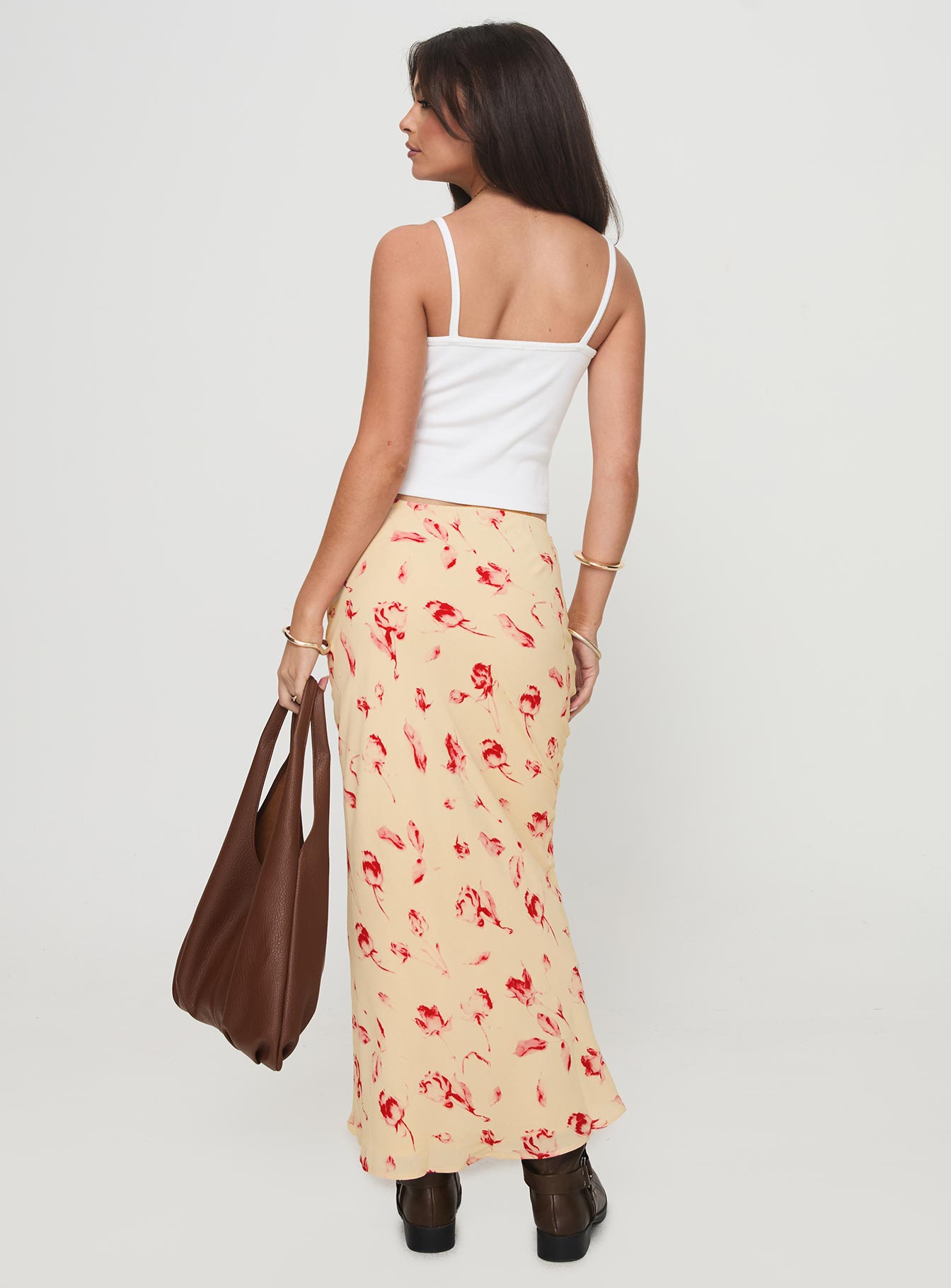 Mangoes Maxi Skirt Cream、mySite、solidvoid
