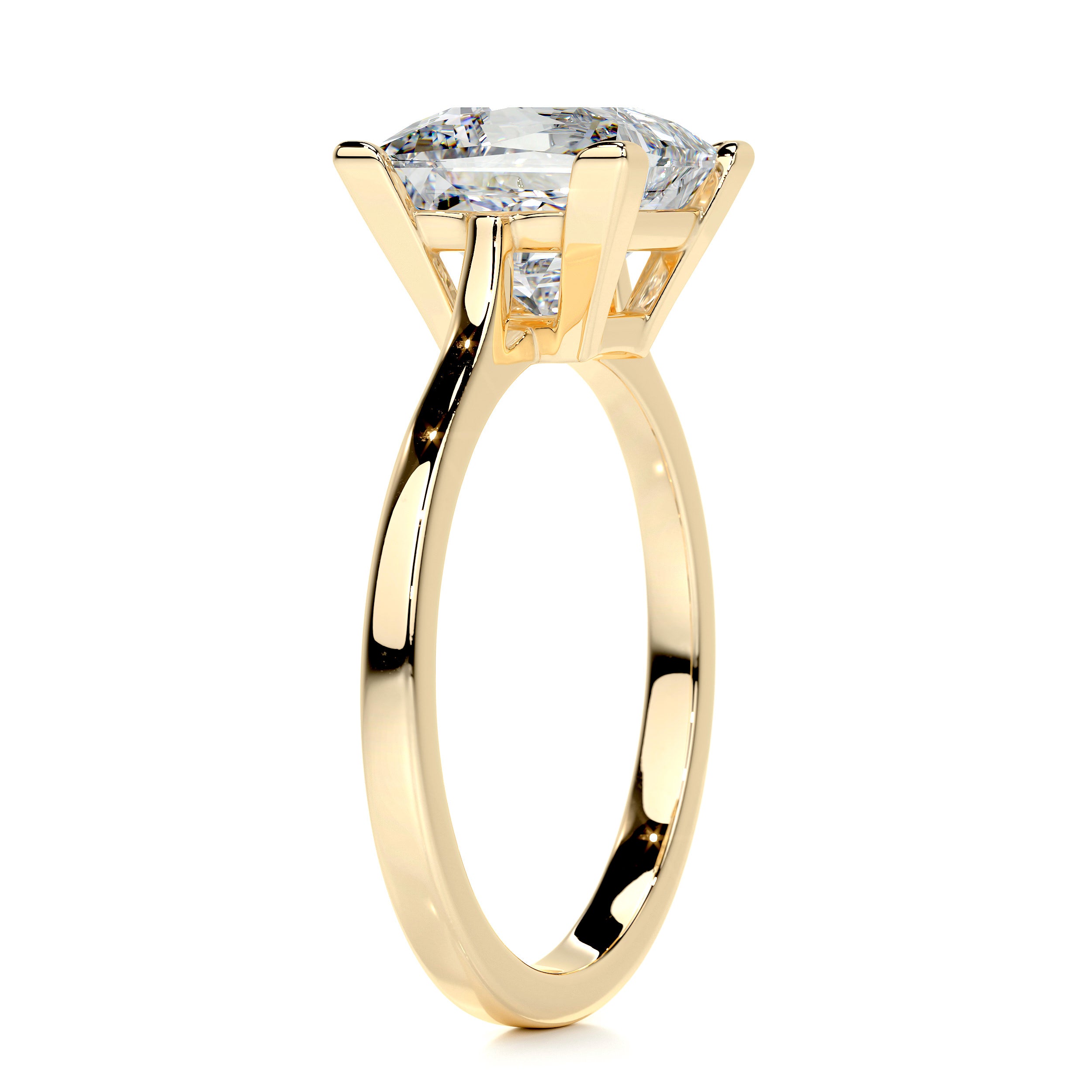 Ella Diamond Engagement Ring -18K Yellow Gold、mySite、hinf8tx79