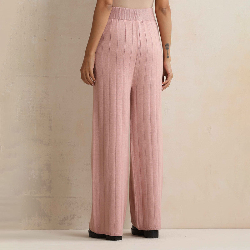 Woolen Solid Flared Pant For Women | Pink、mySite、camillekostekn