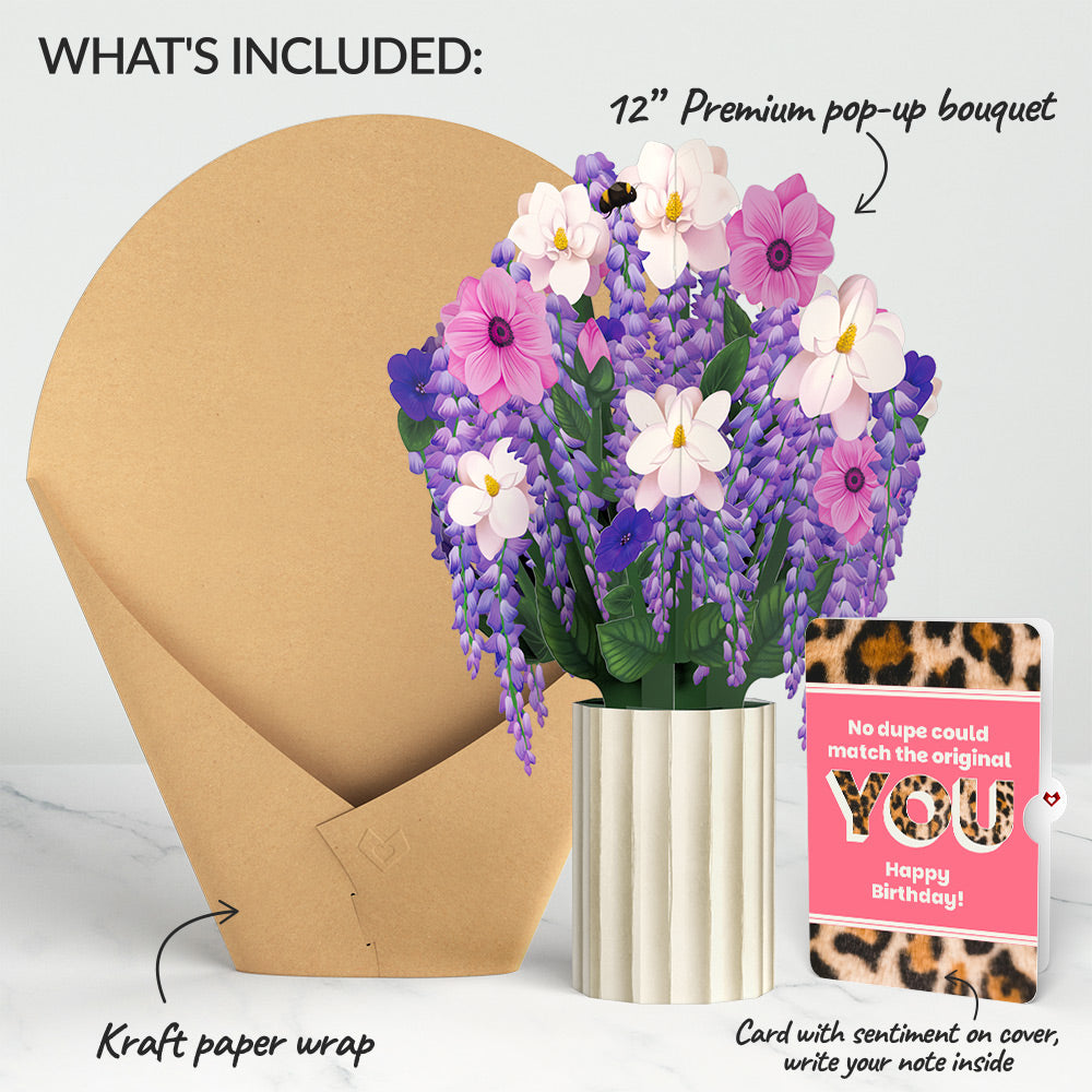 Wisteria Birthday Bouquet and The original YOU Sentiment Set、mySite、solidvoid