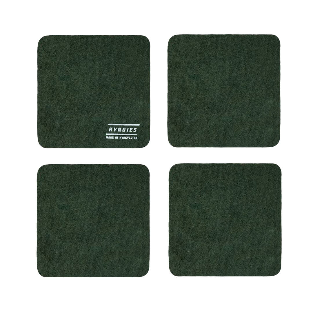  Kyrgies Coaster 4-Pack - Pine Green、mySite、preschool7hills