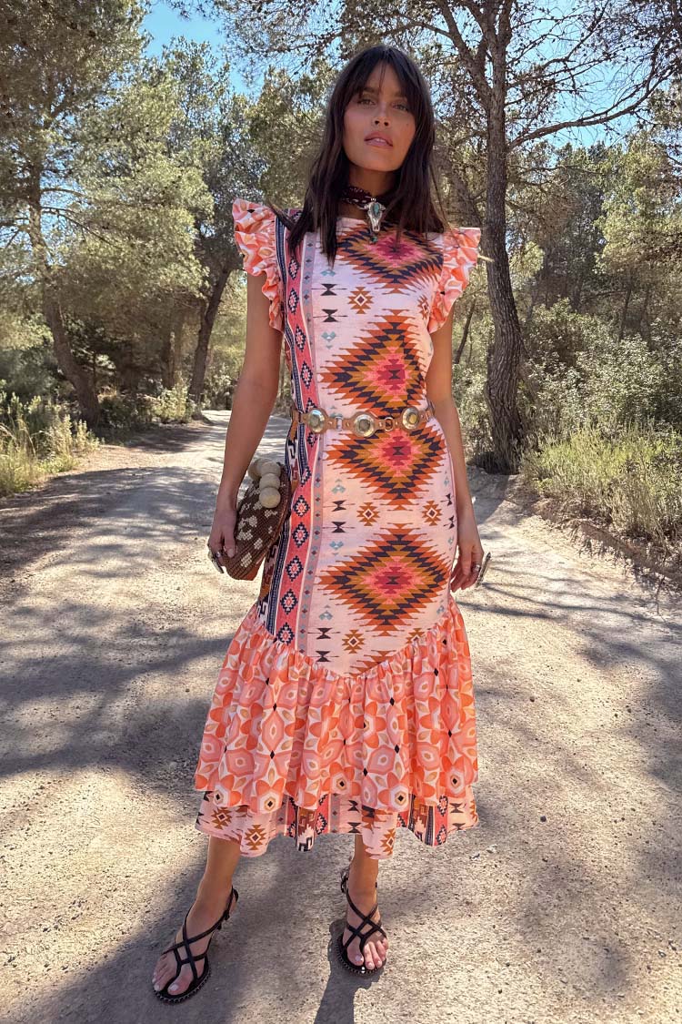 Bridget Print Frida Dress、mySite、solidvoid