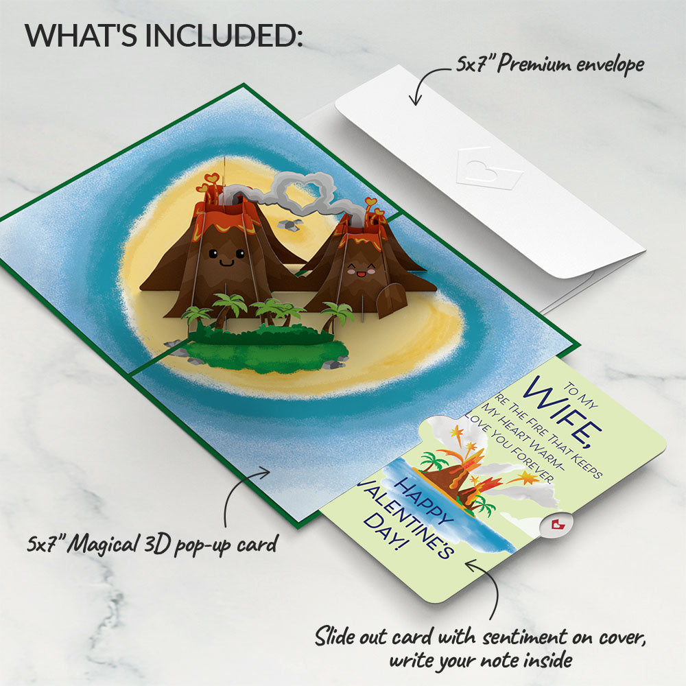 I Lava You Valentine Pop-Up Card and Sentiment Set for Wife、mySite、solidvoid