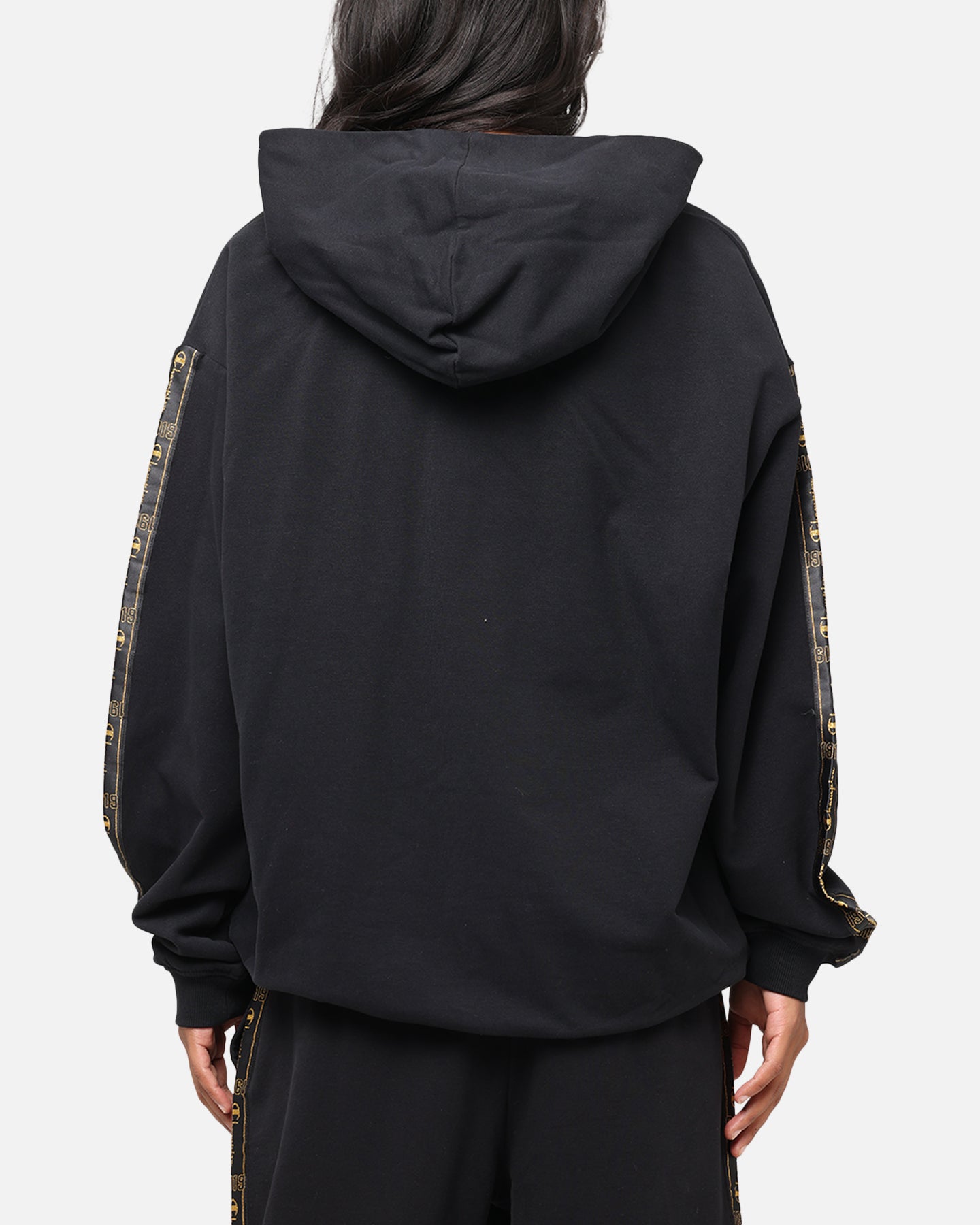 Champion Lux Taping Hoodie Black、mySite、zt4zffjzw
