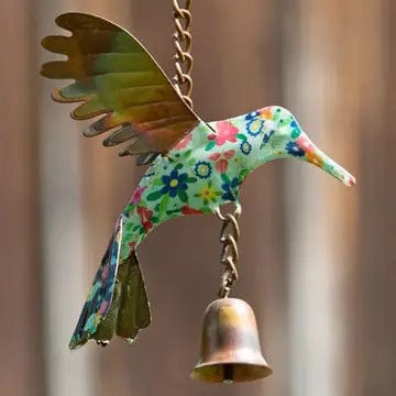 Floral Hummingbird Ornament Bell Chime、mySite、g9winljtr