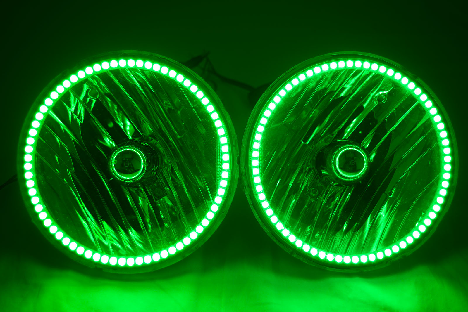 2007-16 Jeep Wrangler JK Headlights - ORACLE ColorSHIFT RGB Halo Kit + 1.0 Remote、mySite、nflplayoffbracketp