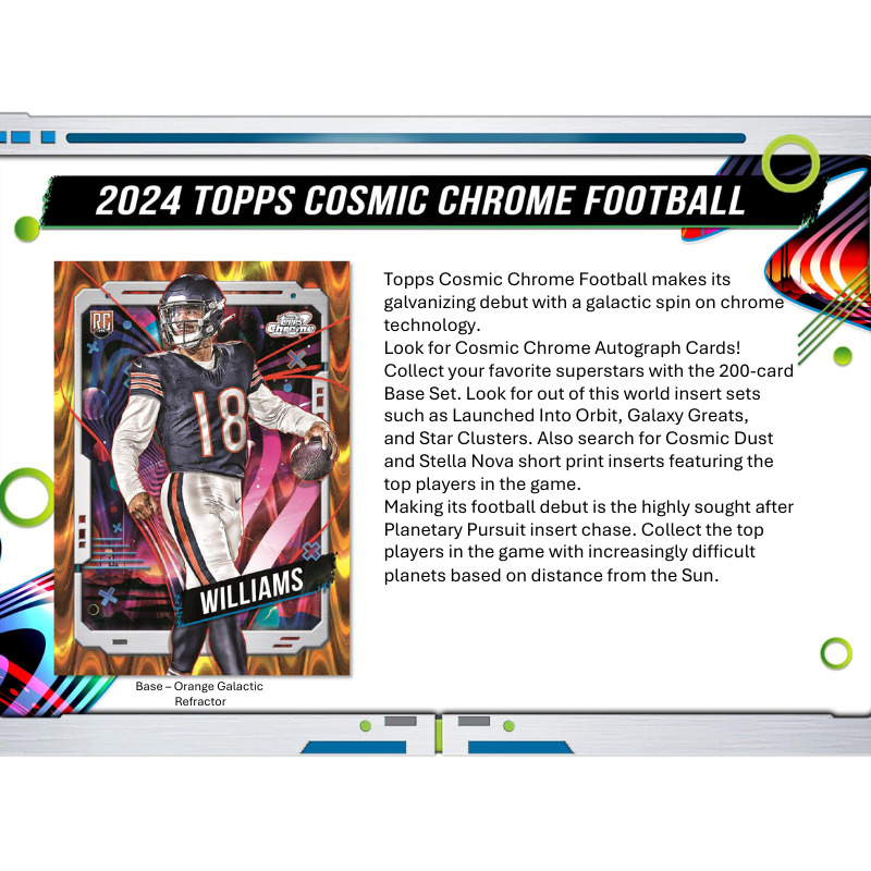 2024 Topps Cosmic Chrome Football Hobby Box、mySite、waistdrama