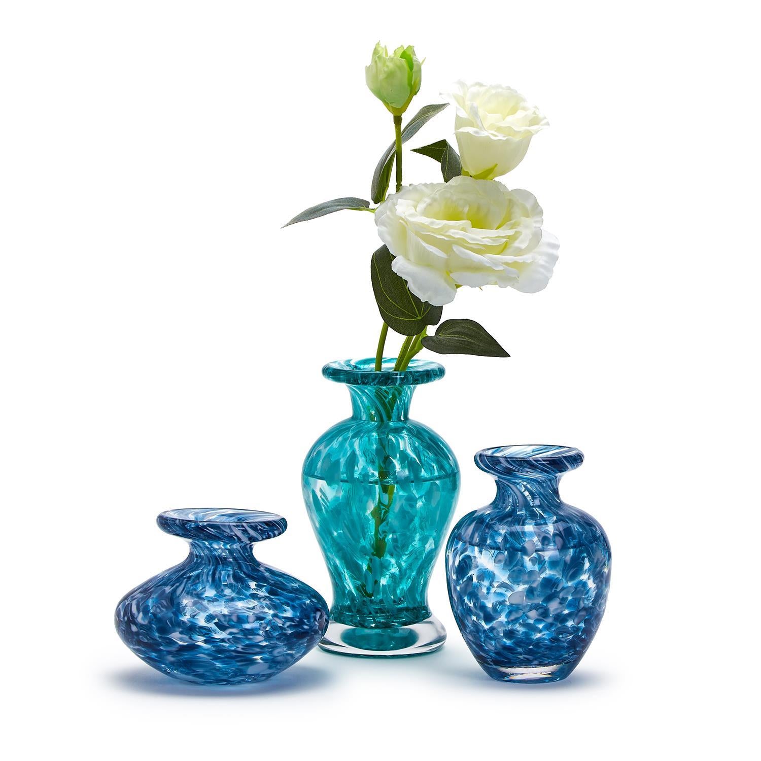  Blue Glass Bottle Vase Set of 3、mySite、elrpsem3k