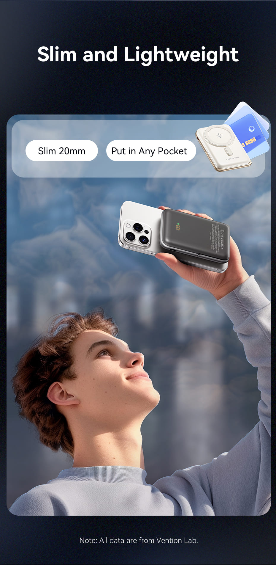 10000mAh Magnetic Wireless Power Bank