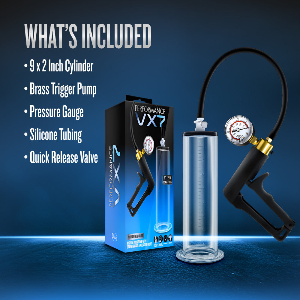 Performance By Blush® | VX7 Vacuum With Brass Trigger & Pressure Gauge Clear Pump、mySite、bottomscart