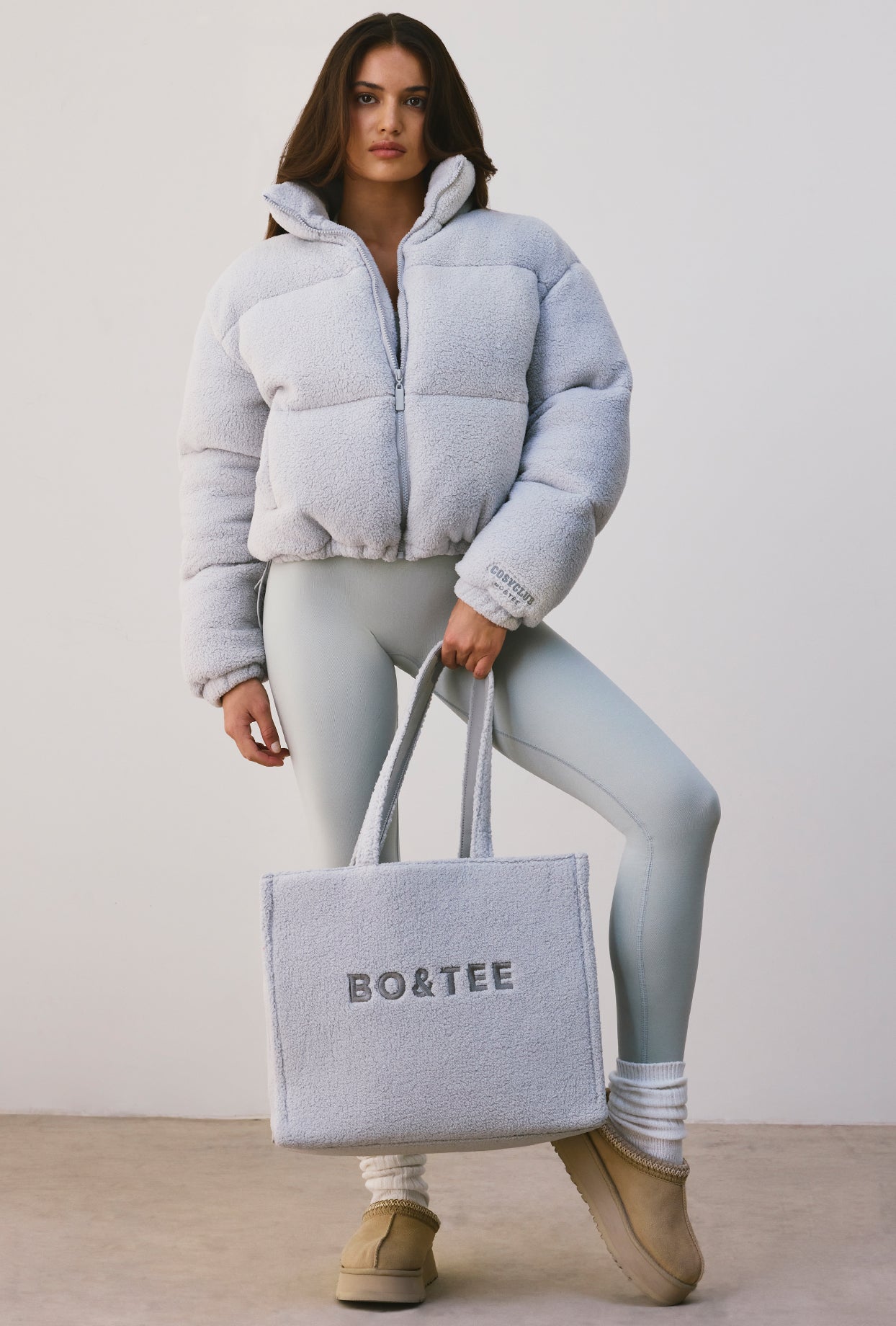 Puffer Jacket in Fog、mySite、solidvoid