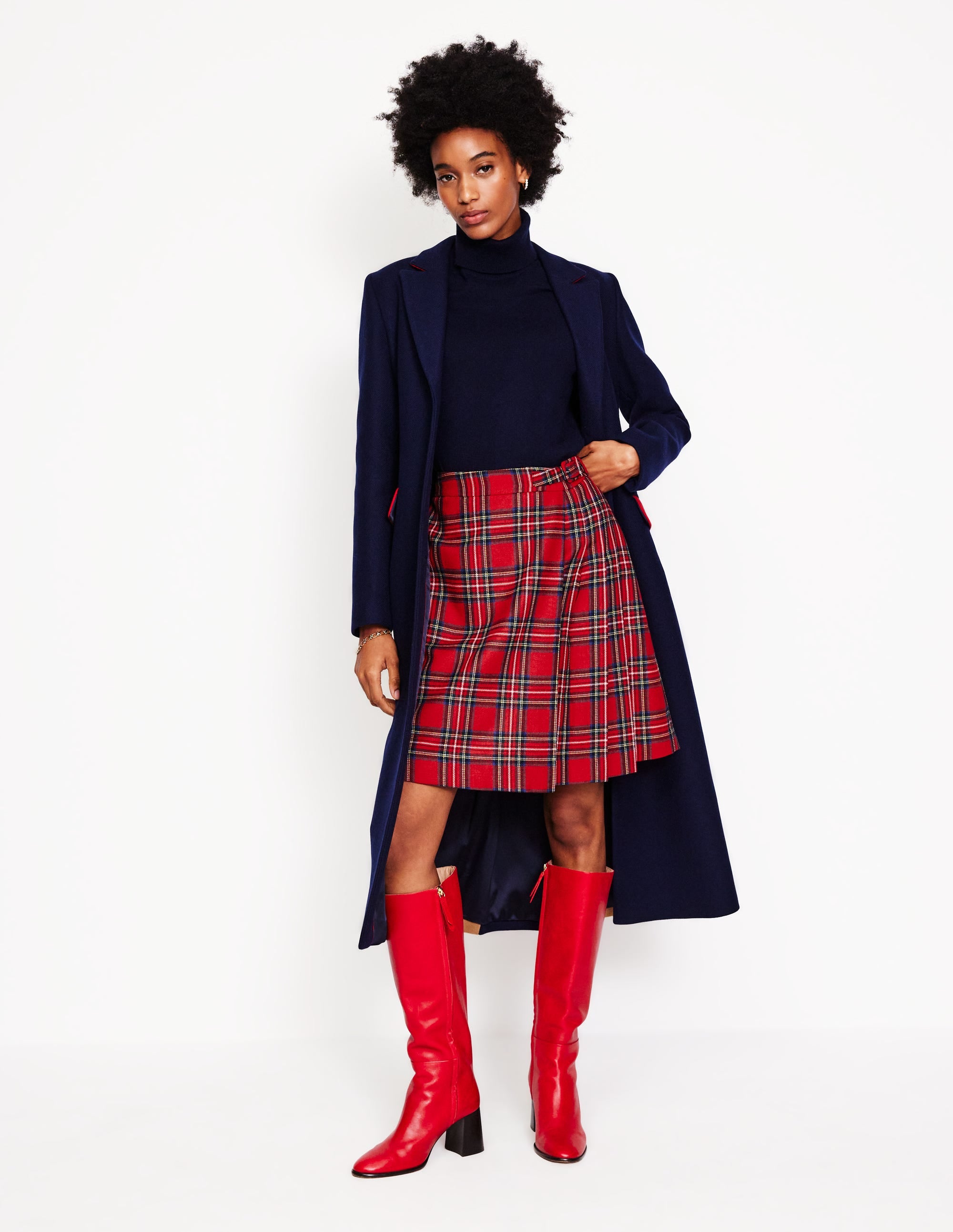  Helen Buckled Kilt-Red and Blue Check、mySite、ashleygrahame