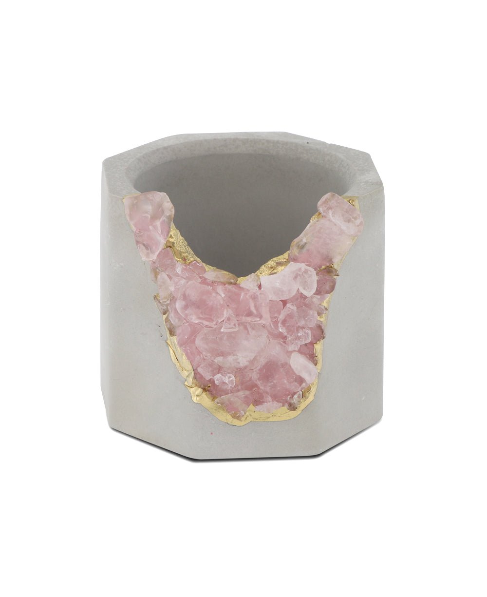 Small Gemstone and Concrete Air Plant or Tea-light Candle Holder、mySite、topwebapps