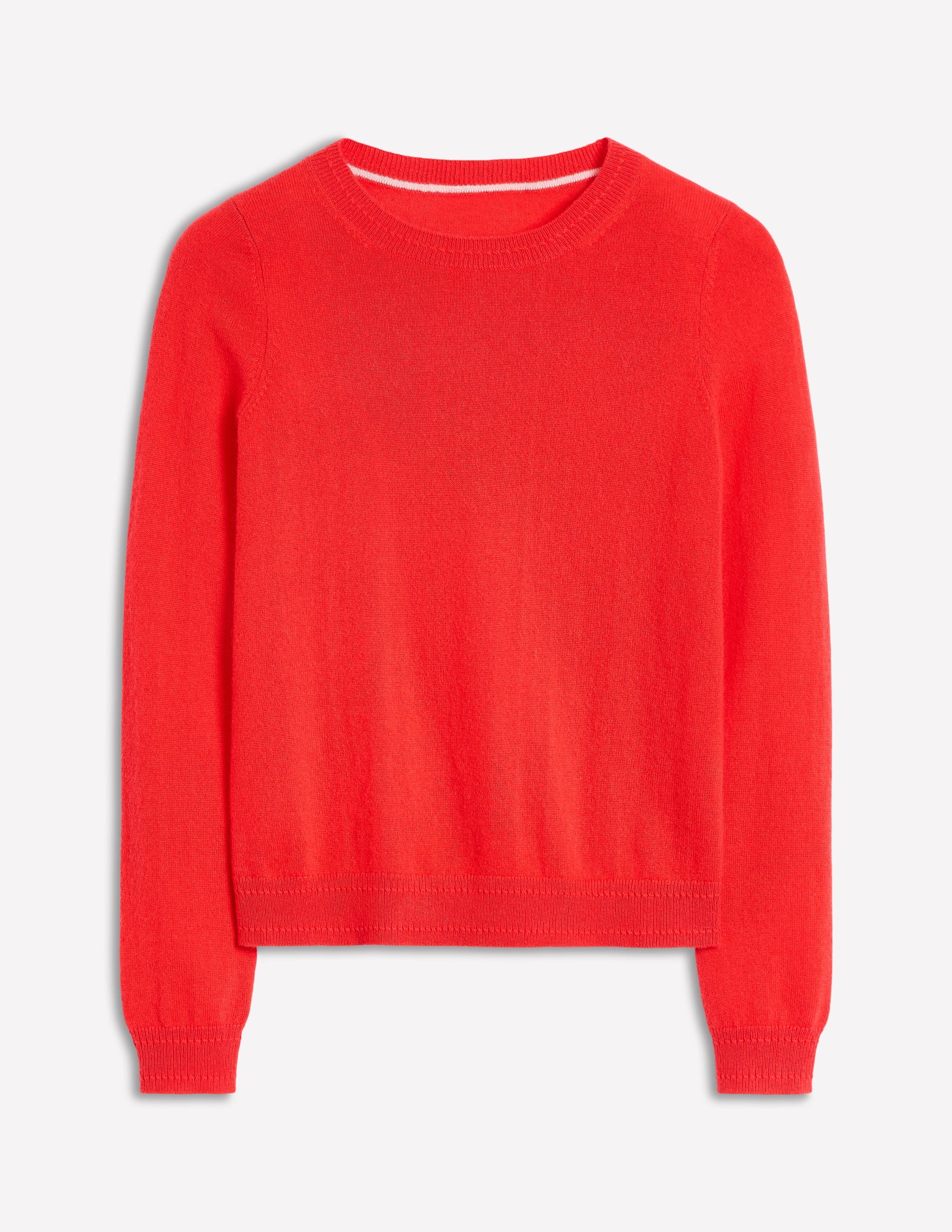 Eva Cashmere Crew Neck Jumper-Strawberry Tart Red、mySite、ashleygrahame