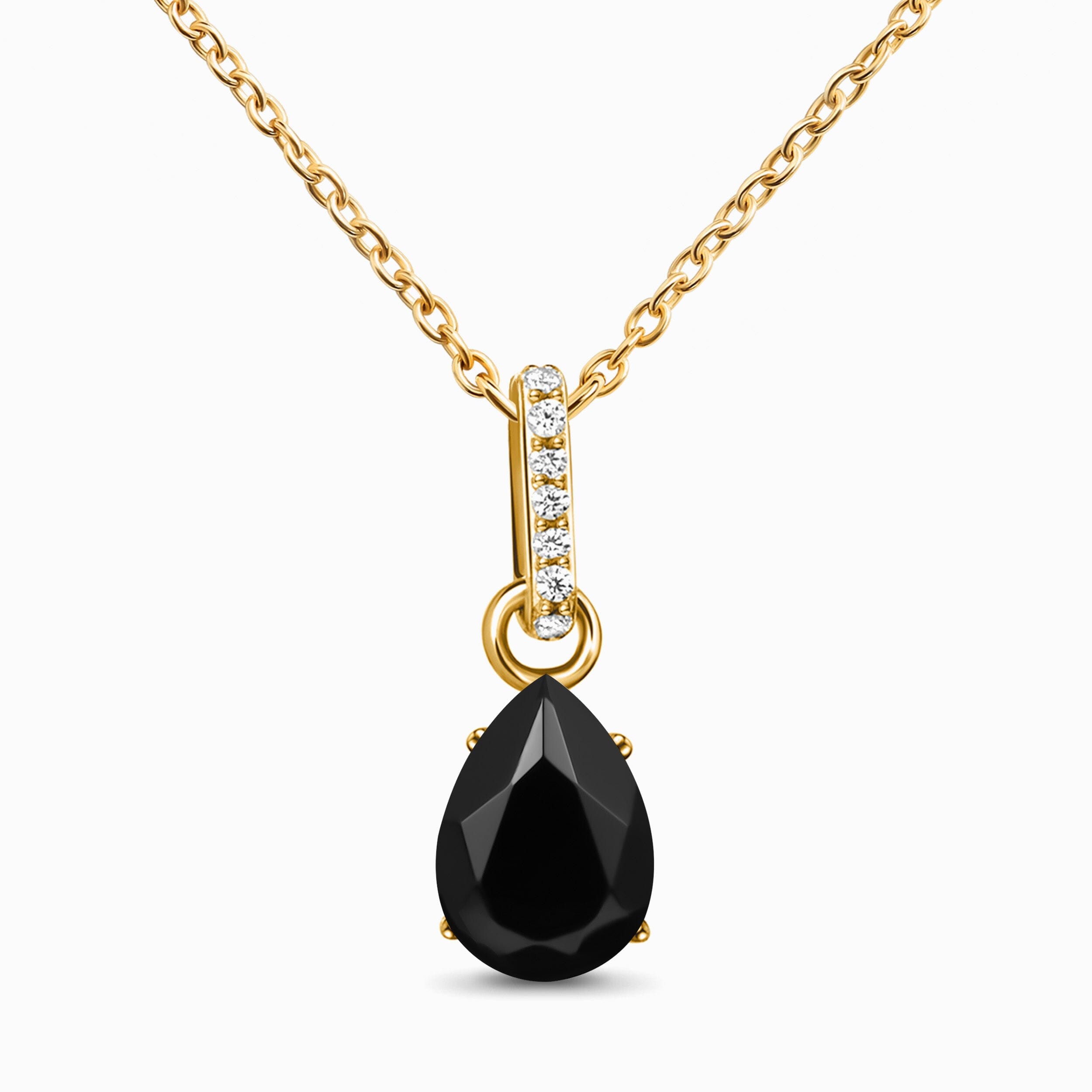 Black Onyx Necklace Sway - December Birthstone、mySite、hinf8tx79