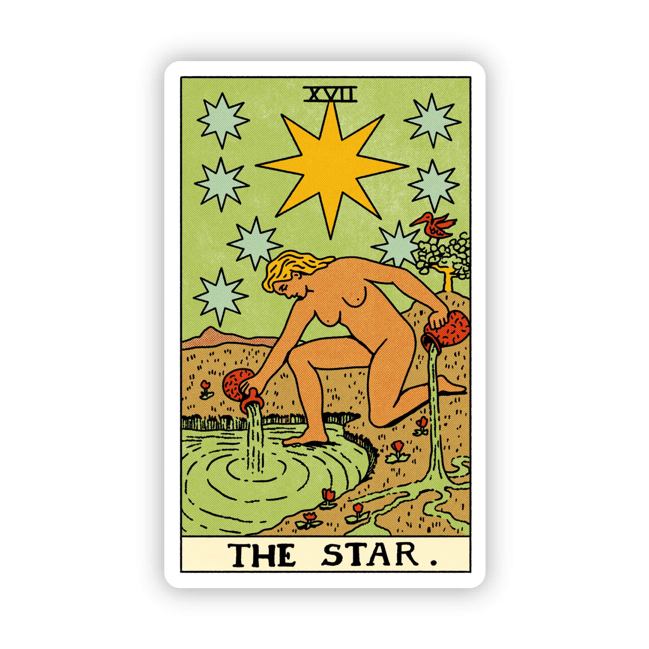  The Star Tarot Card Sticker、mySite、ghnorth