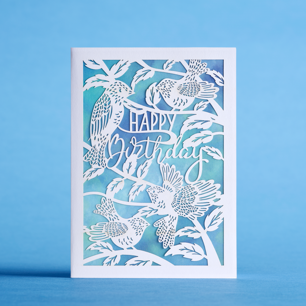 Birthday Birds: Lovepop Moments™ Card、mySite、solidvoid