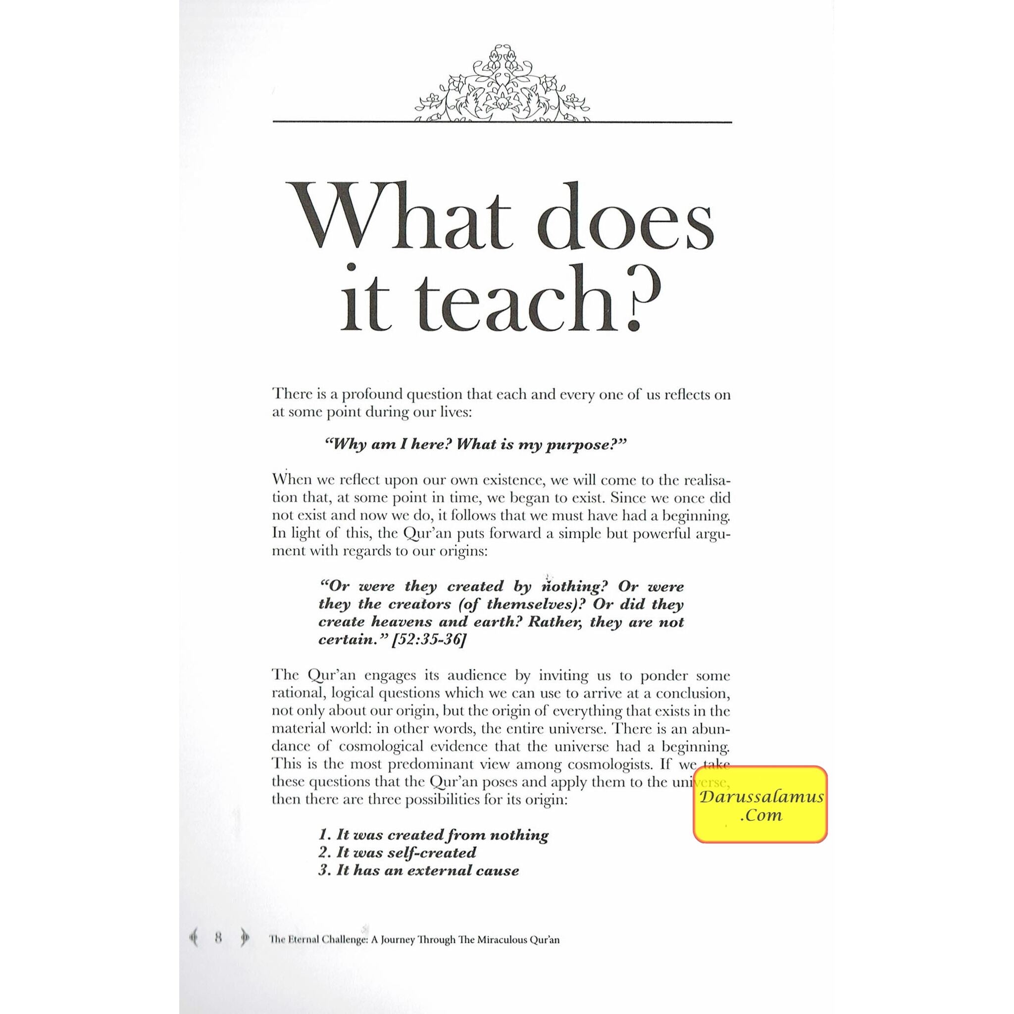 The Eternal Challenge (A Journey Through The Miraculous Quran) By Abu Zakariya、mySite、topwebapps