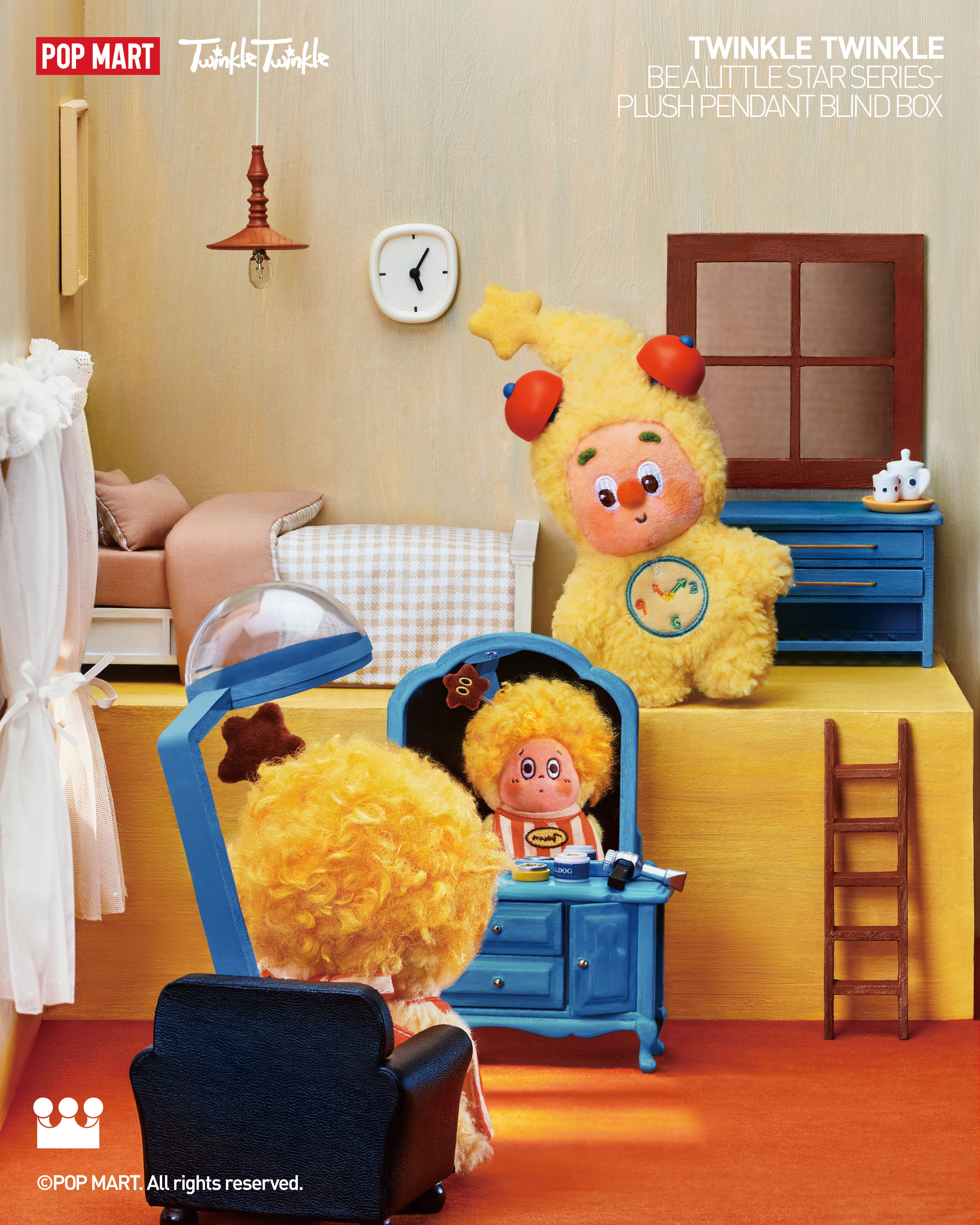  POP MART Twinkle Twinkle Be a Little Star Series - Plush Pendant Blind Box、mySite、greenlandpopulation