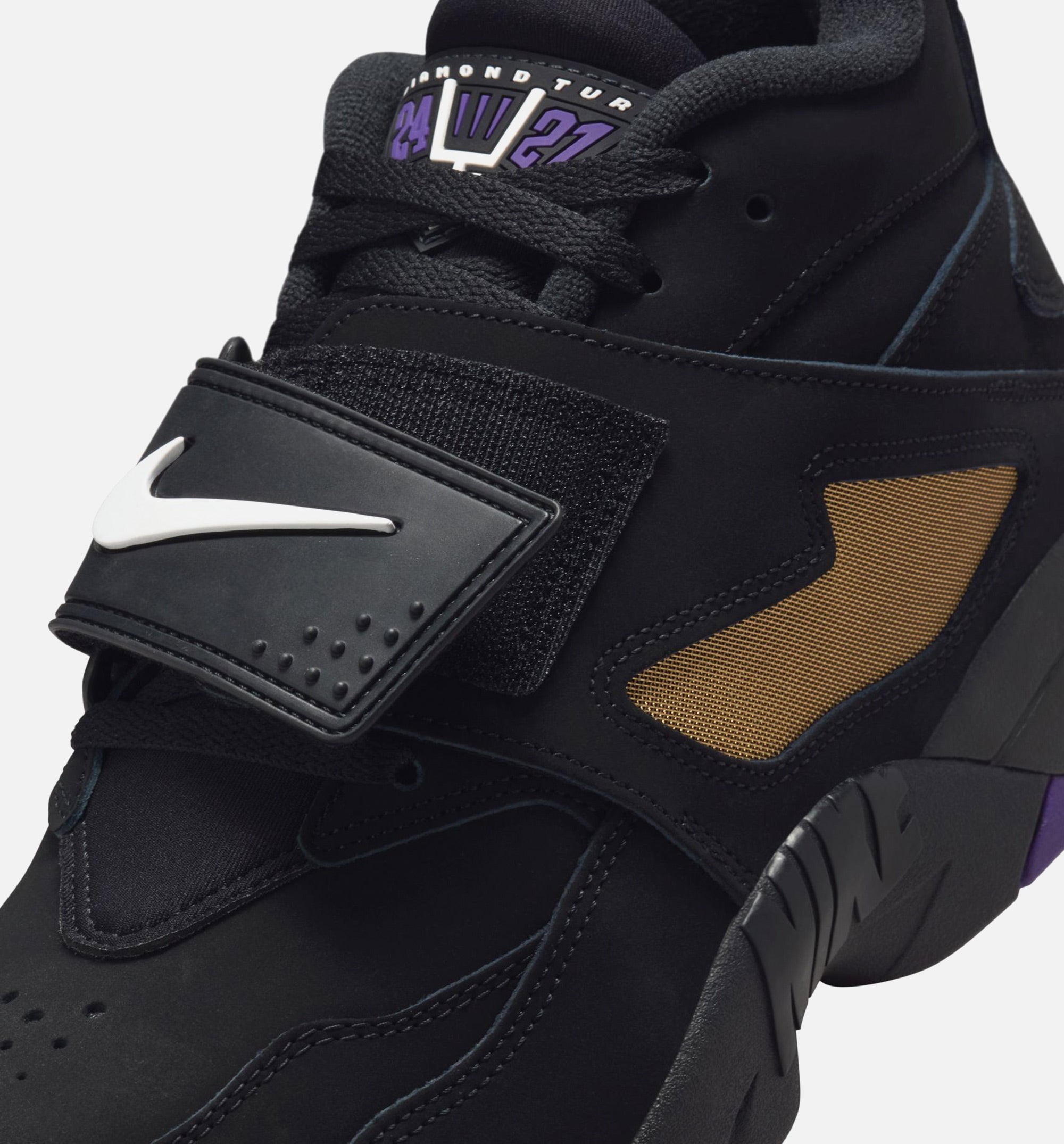Air Diamond Turf Mens Lifestyle Shoe - Black/White/Club Purple/Metallic Gold、mySite、dreamappss