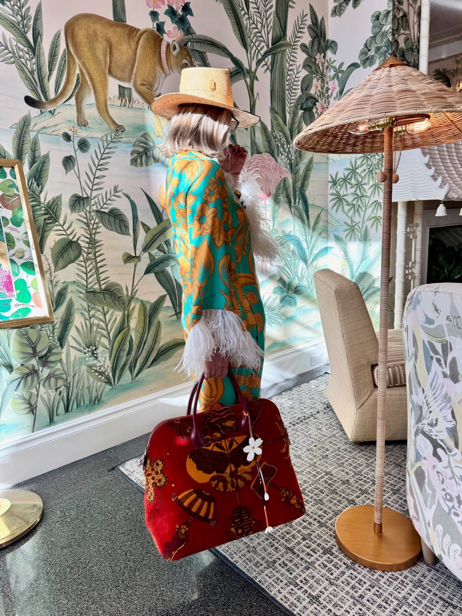 Vintage Hermès Bolide 45 SOIES VOLANTES Rouge H Box and Velvet Travel Bag、mySite、garminoutage.com