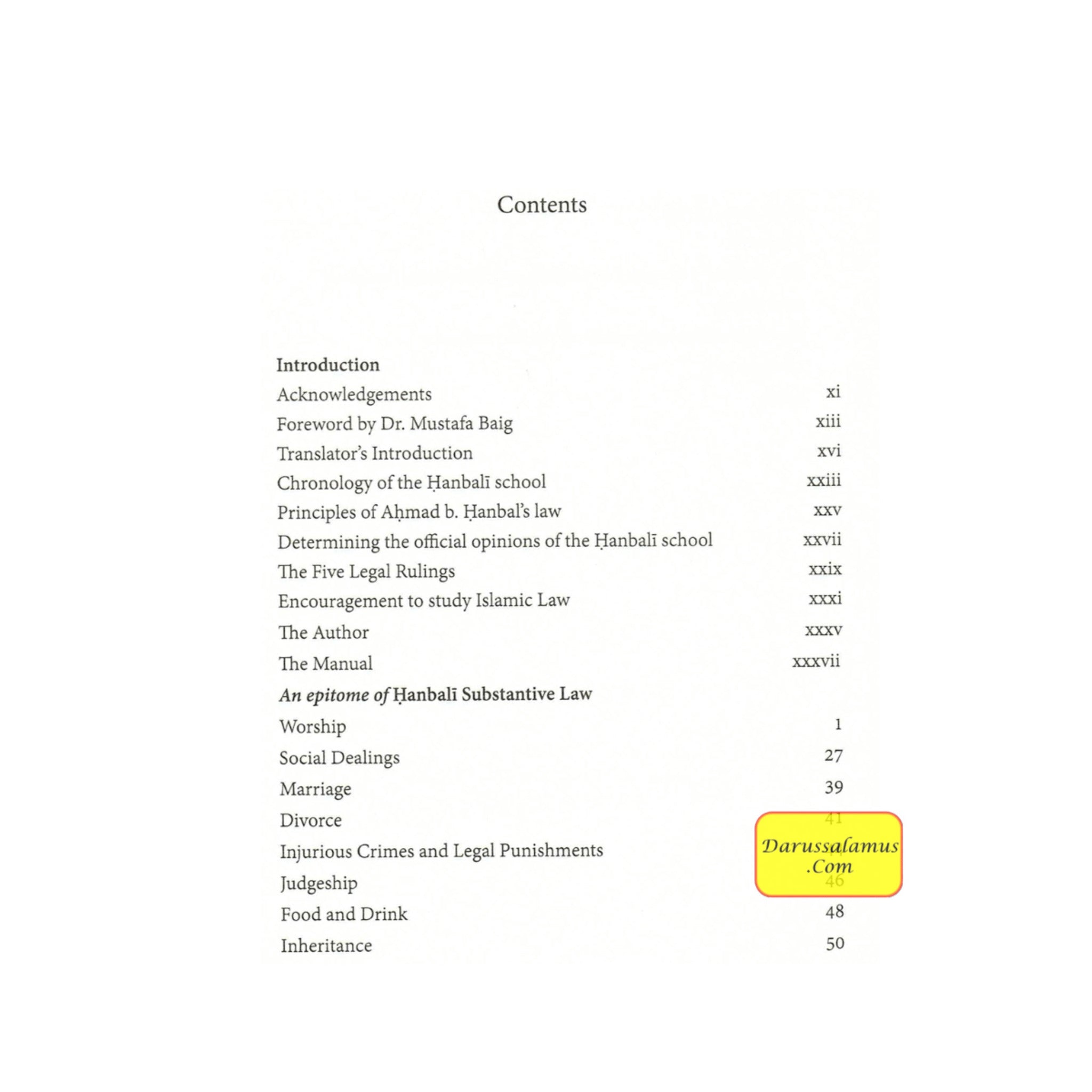 An Epitome of Hanbali Substantive Law By Yusuf b. Abd al-Hadi’s Hanbali、mySite、topwebapps