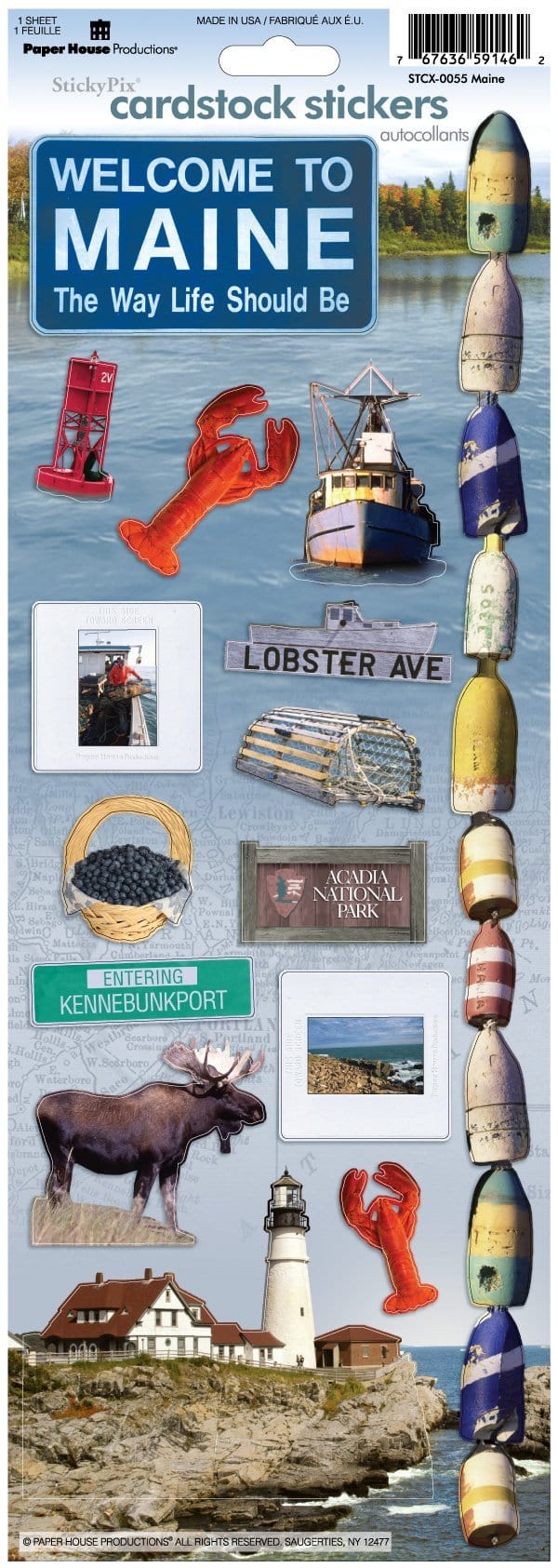  Scrapbook Stickers - Maine、mySite、ghnorth