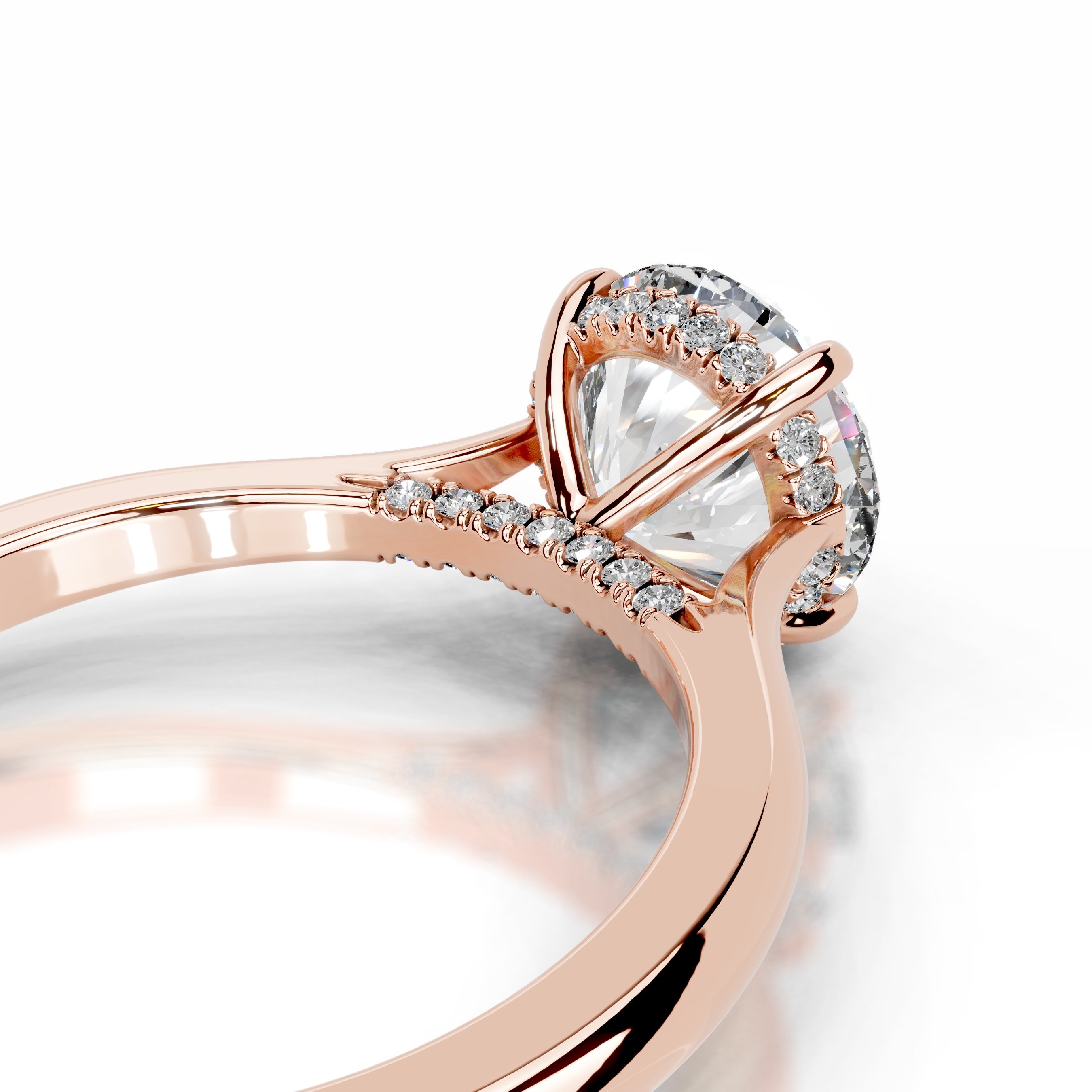 Kiara Lab Grown Diamond Ring - 14K Rose Gold、mySite、hinf8tx79