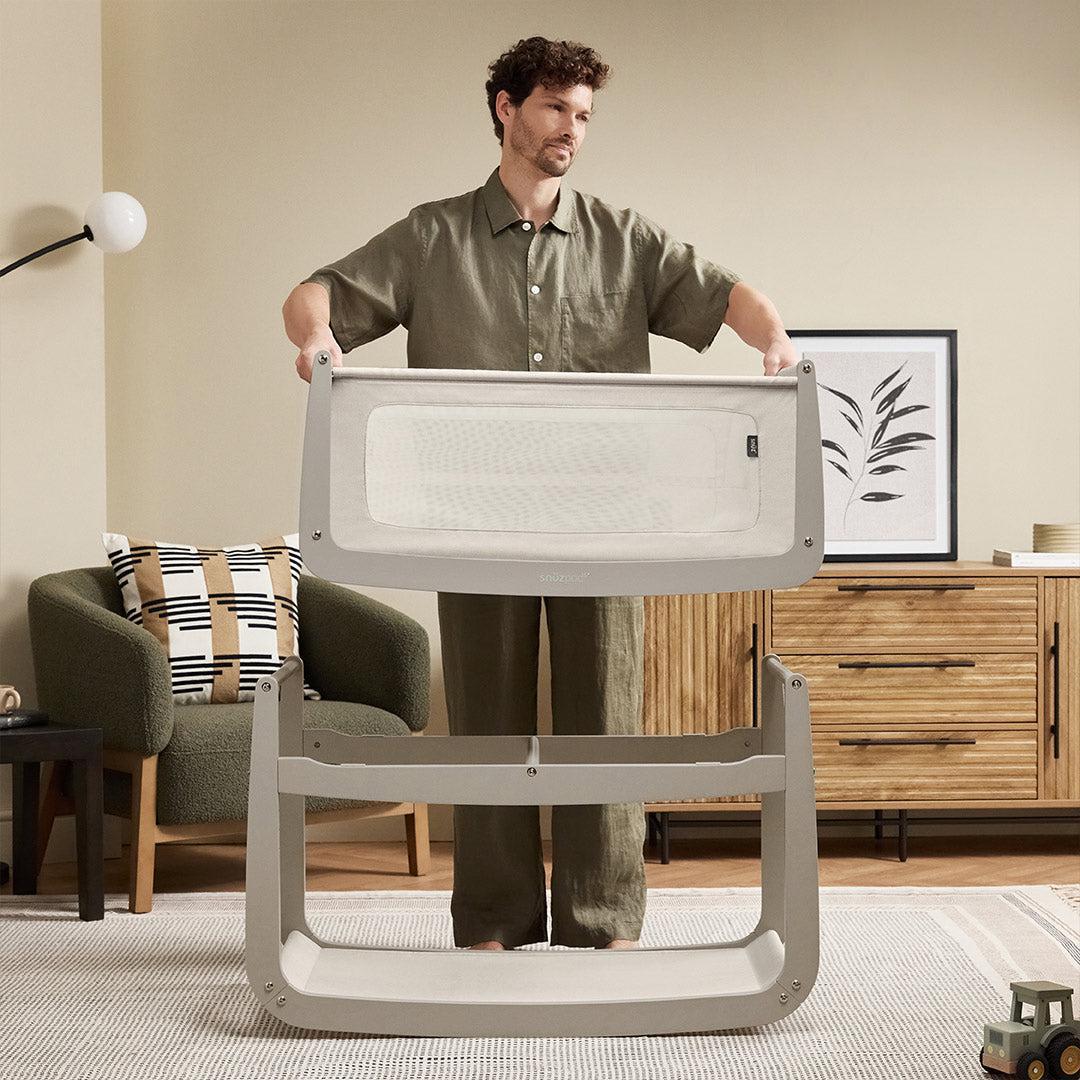  SnuzPod 5 Bedside Crib - Pebble、mySite、merchandisen