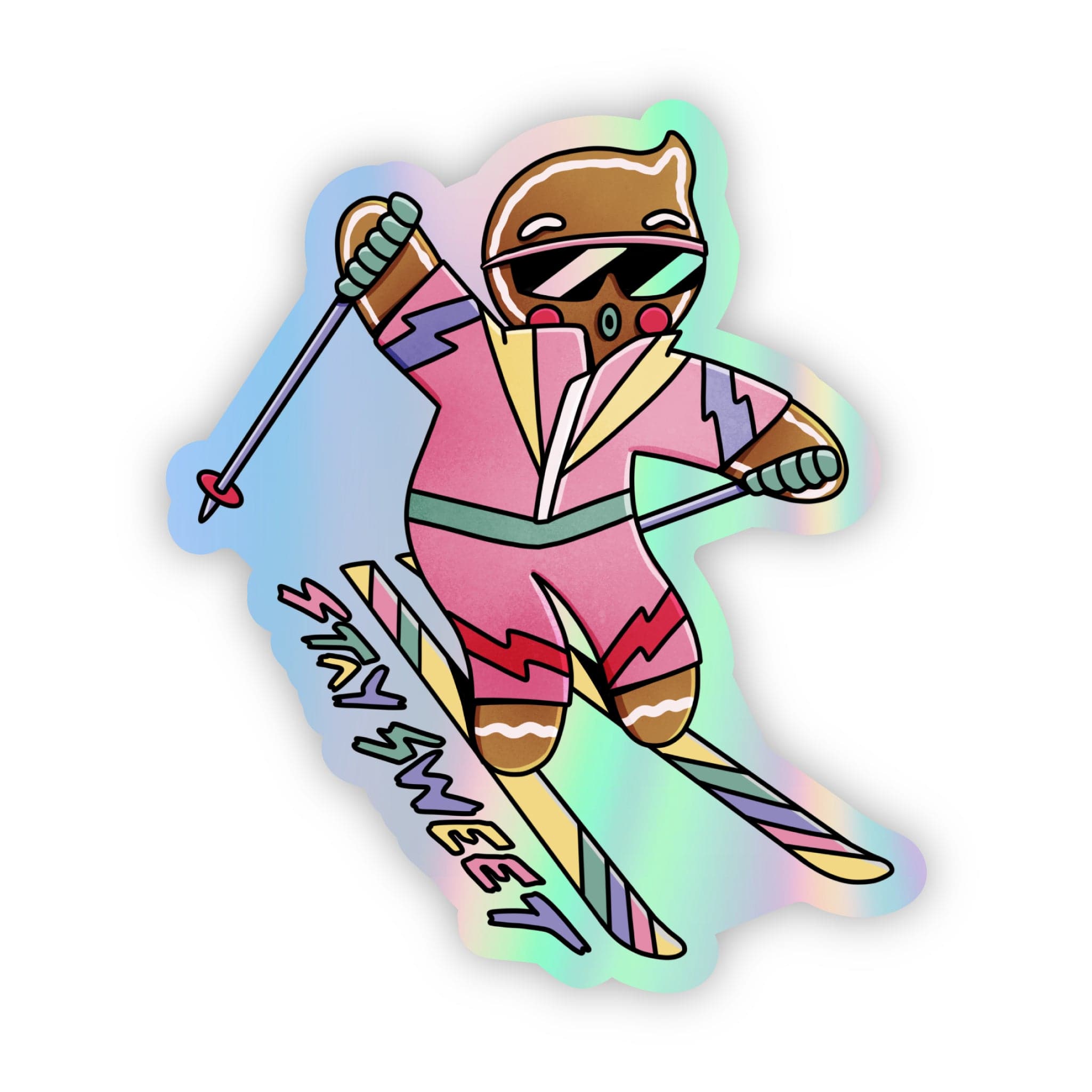  Stay Sweet Holographic Sticker、mySite、elrpsem3k