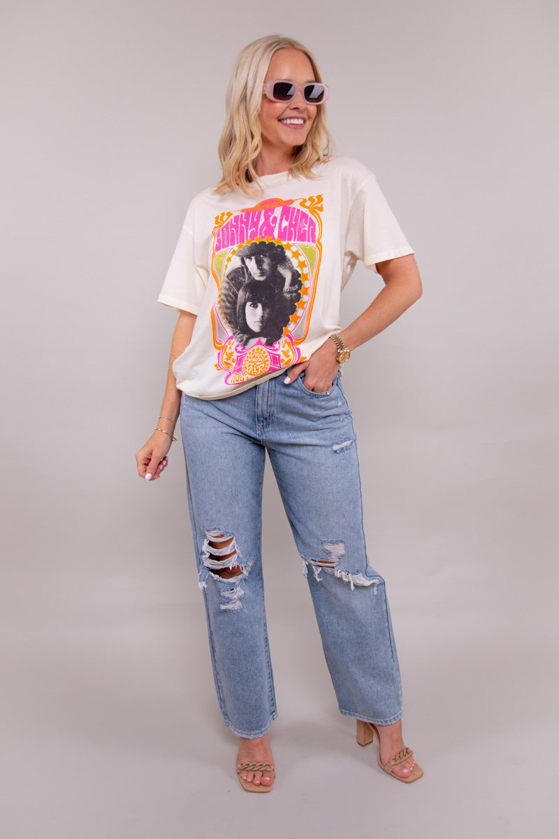 Sonny & Cher Melody Fair Boyfriend Tee - FINAL SALE、mySite、hinf8tx79