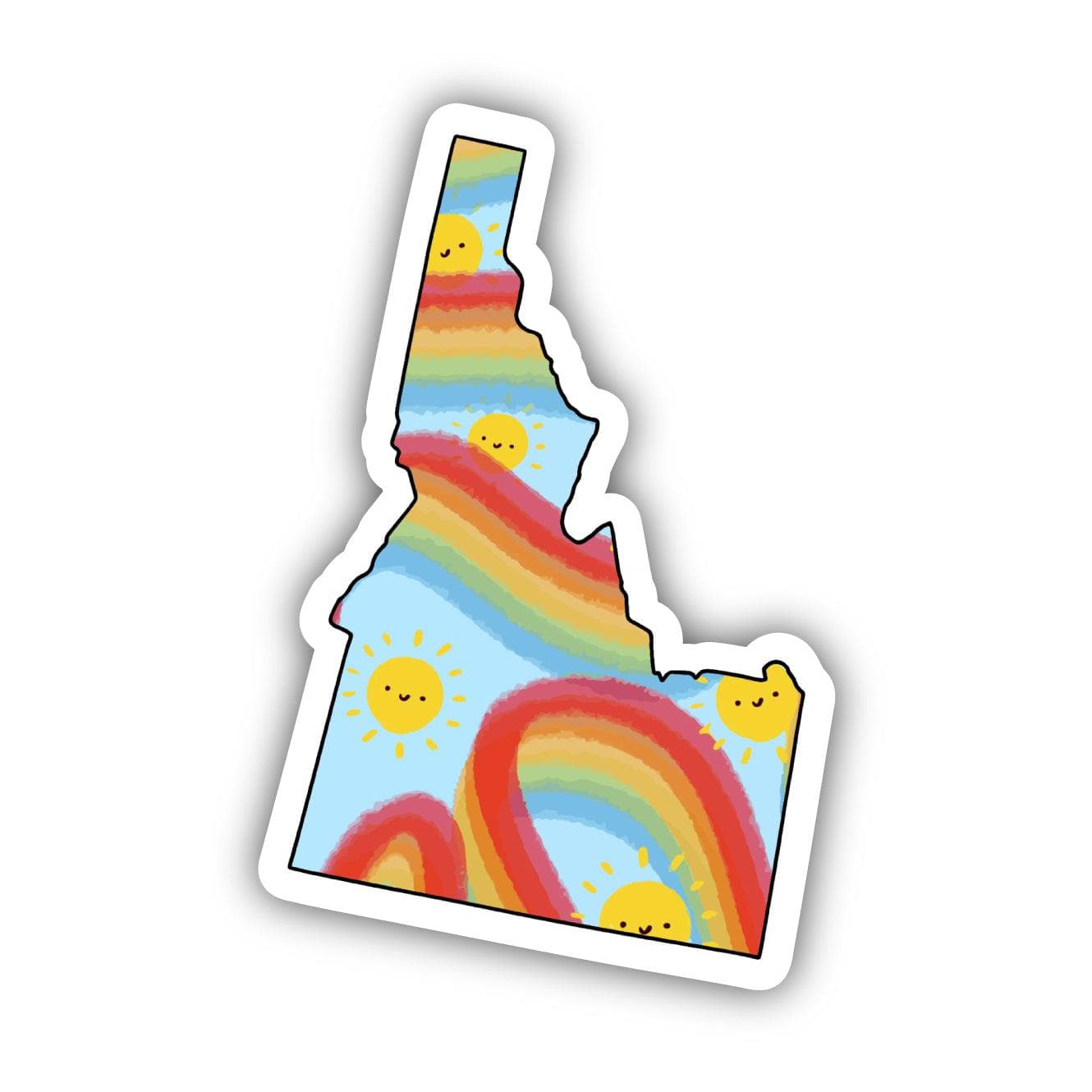  Idaho Rainbow Fun Sticker、mySite、ghnorth