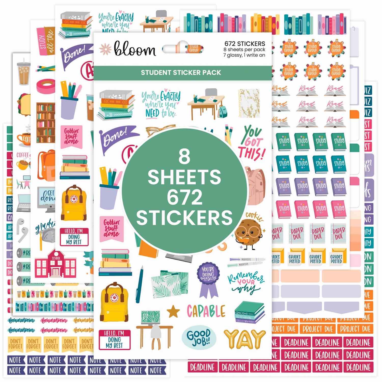  Student Planner Stickers Pack、mySite、ghnorth