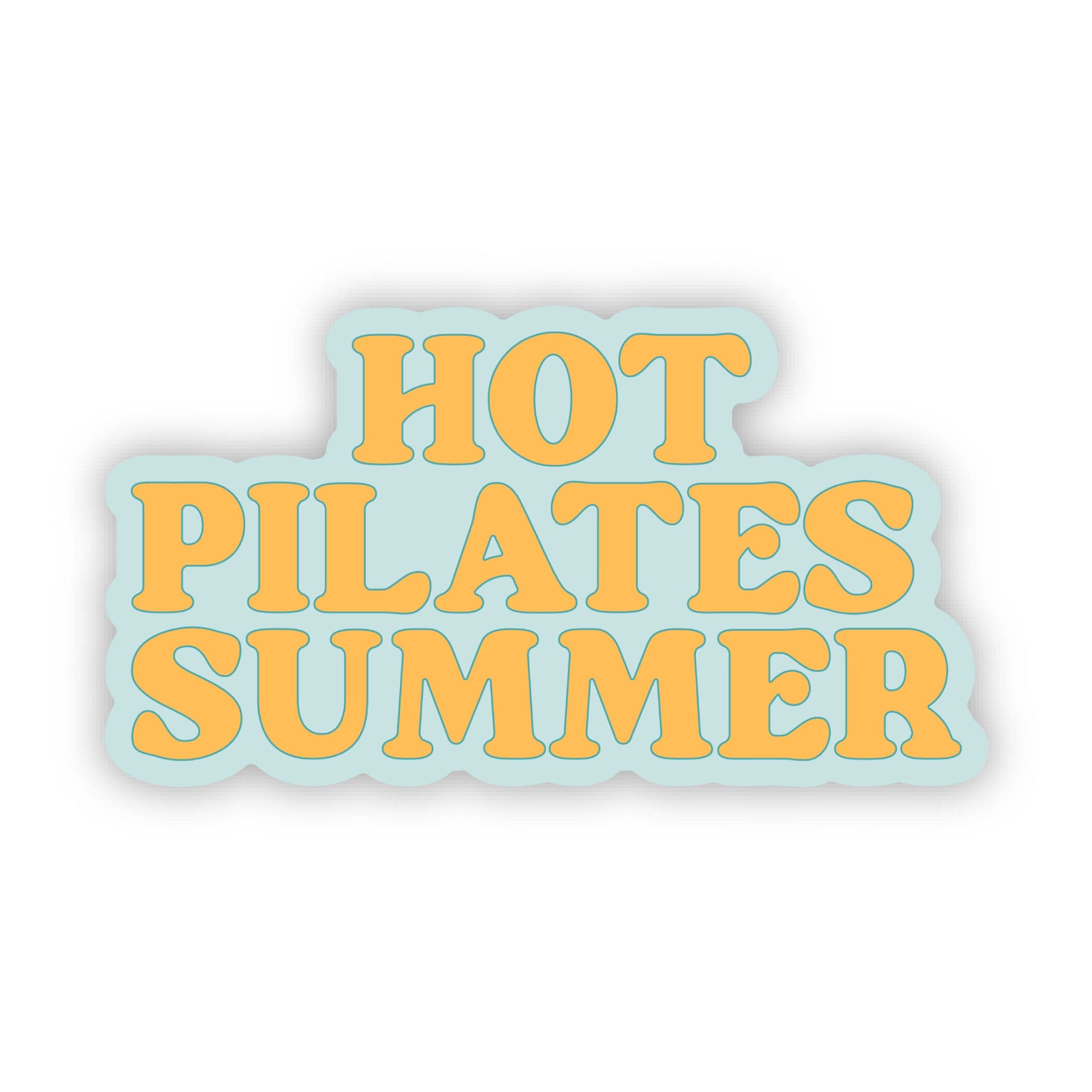  Hot Pilates Summer Text Sticker、mySite、elrpsem3k