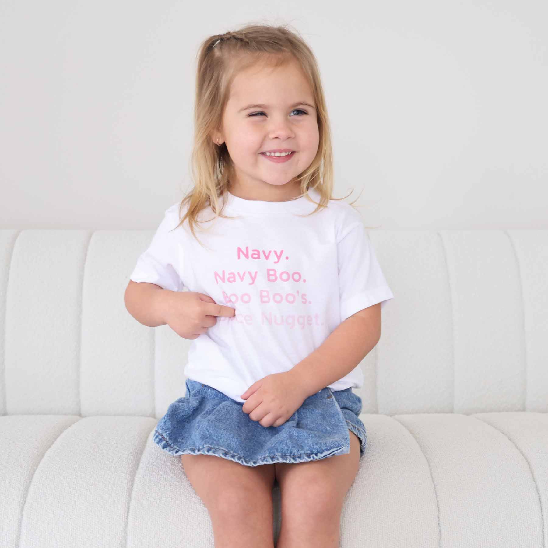  Personalized Bright Pink Nickname Kids Graphic Tee | White、mySite、layawaytickets