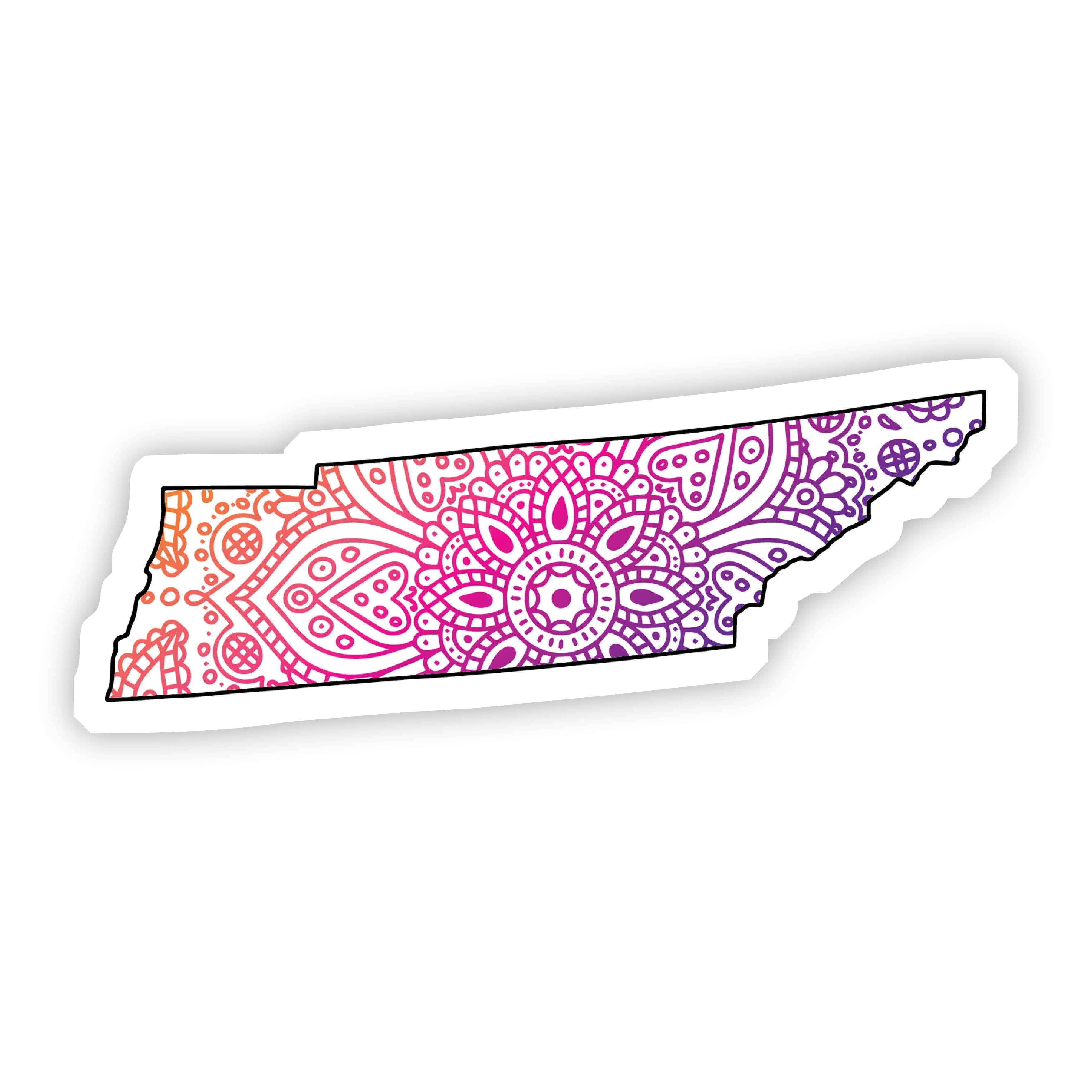  Tennessee Mandala Pattern Sticker、mySite、elrpsem3k